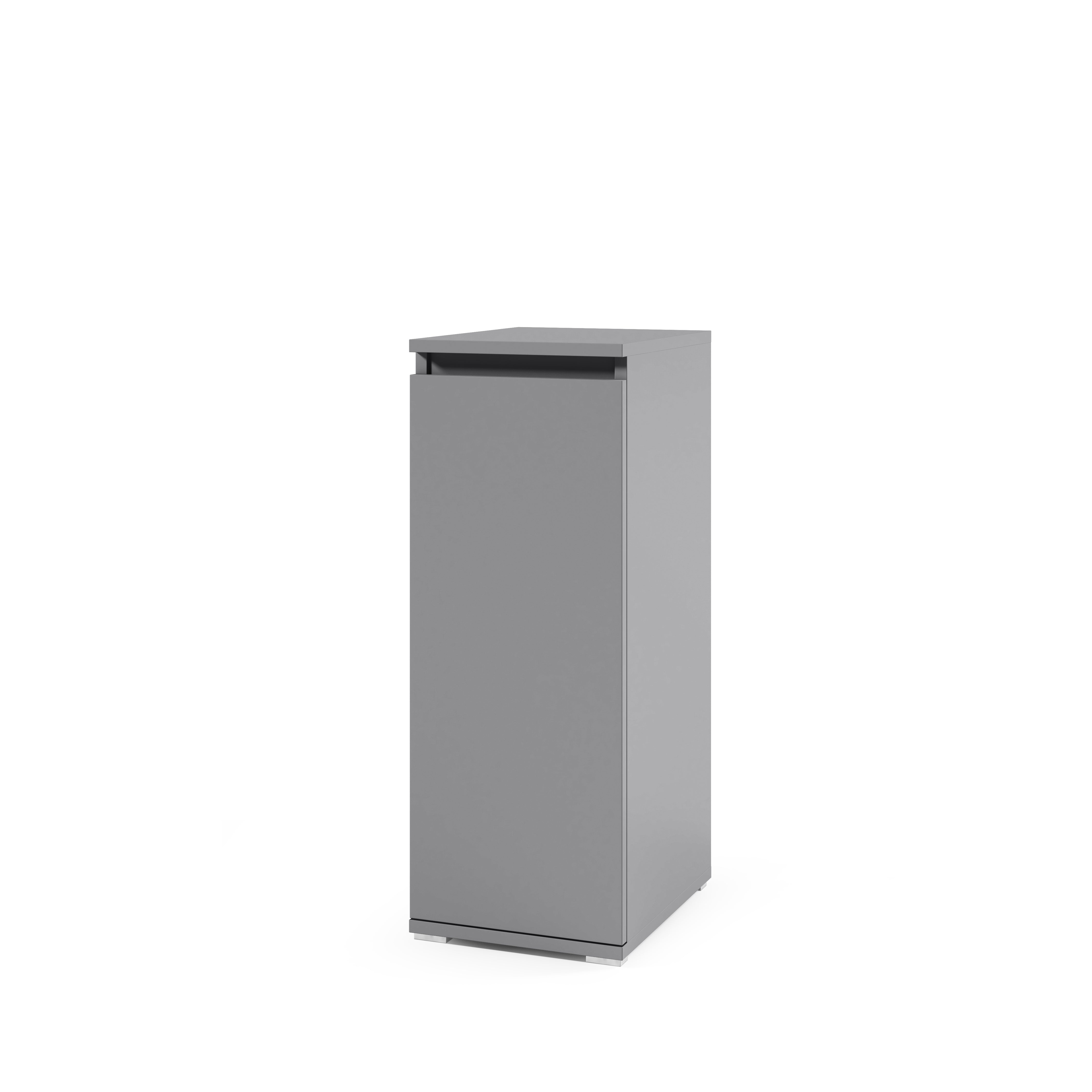 PK Emi 24 Hallway Wardrobe White/ Graphite/Aristan Oak-Black