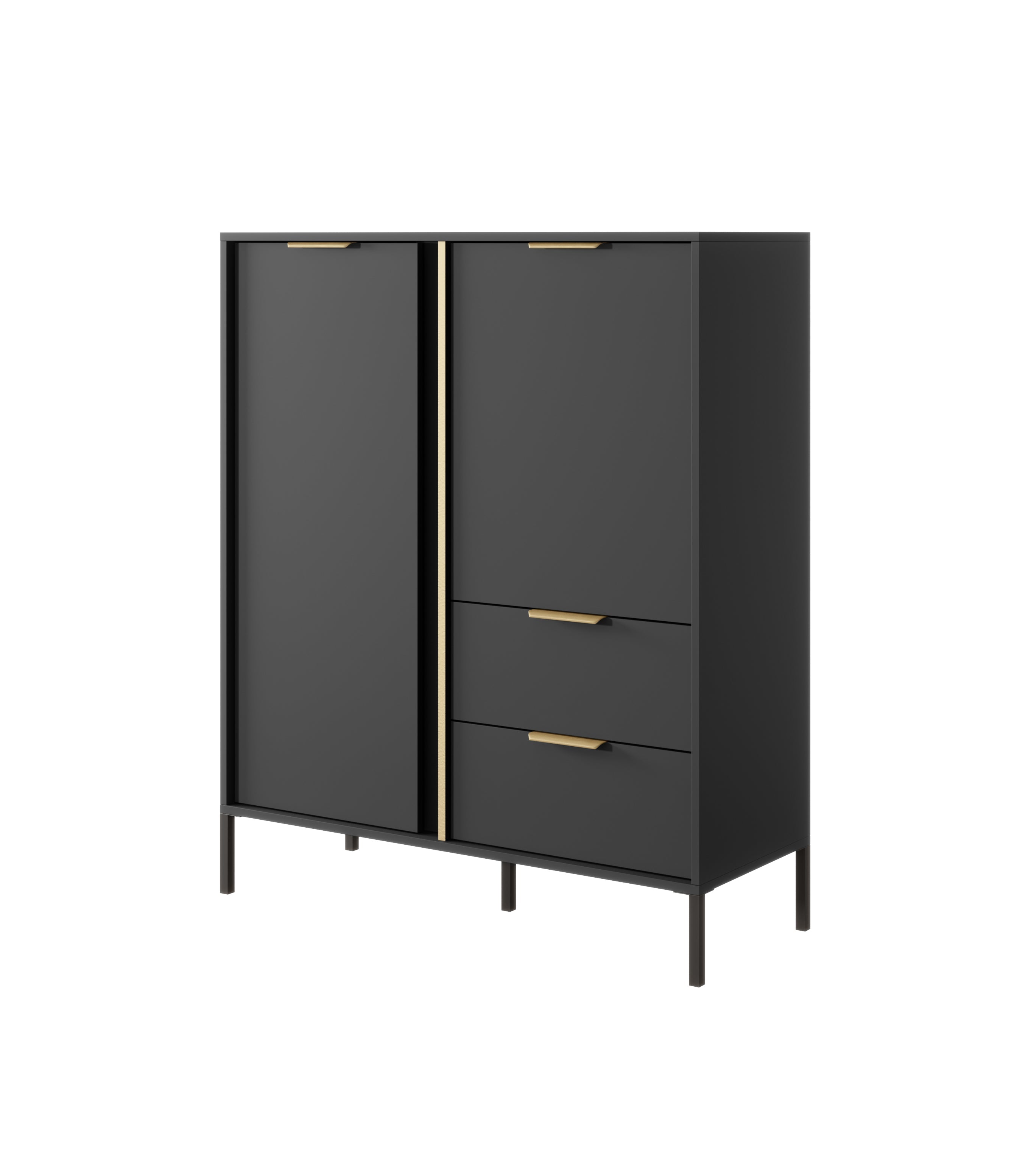 Lask Lars – High Sideboard with 2 Doors and 2 Drawers