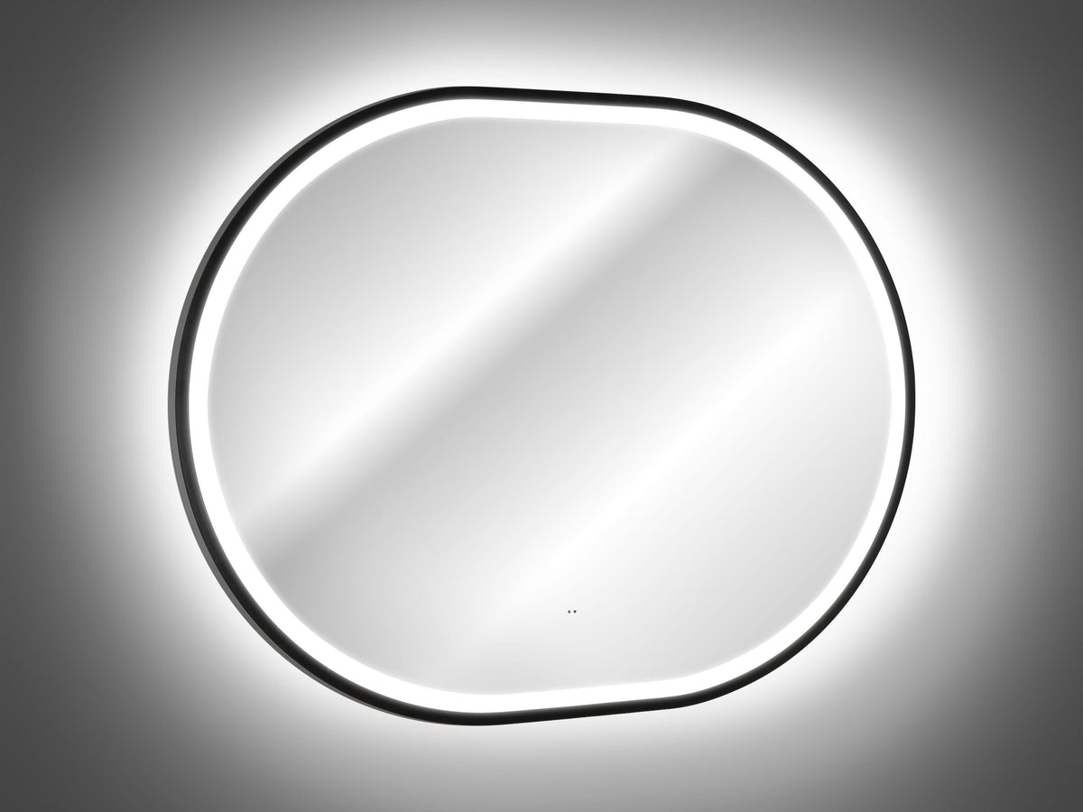 Apollo 2 Black LED Mirror – 70 x 90 cm