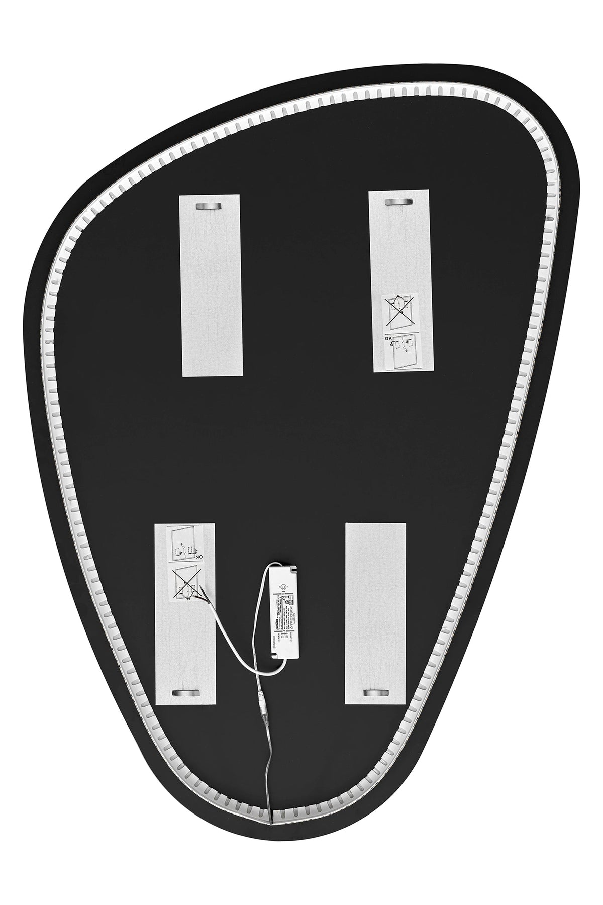 Impala – Frameless Organic LED Bathroom Mirror, 73.8 × 102.9 cm