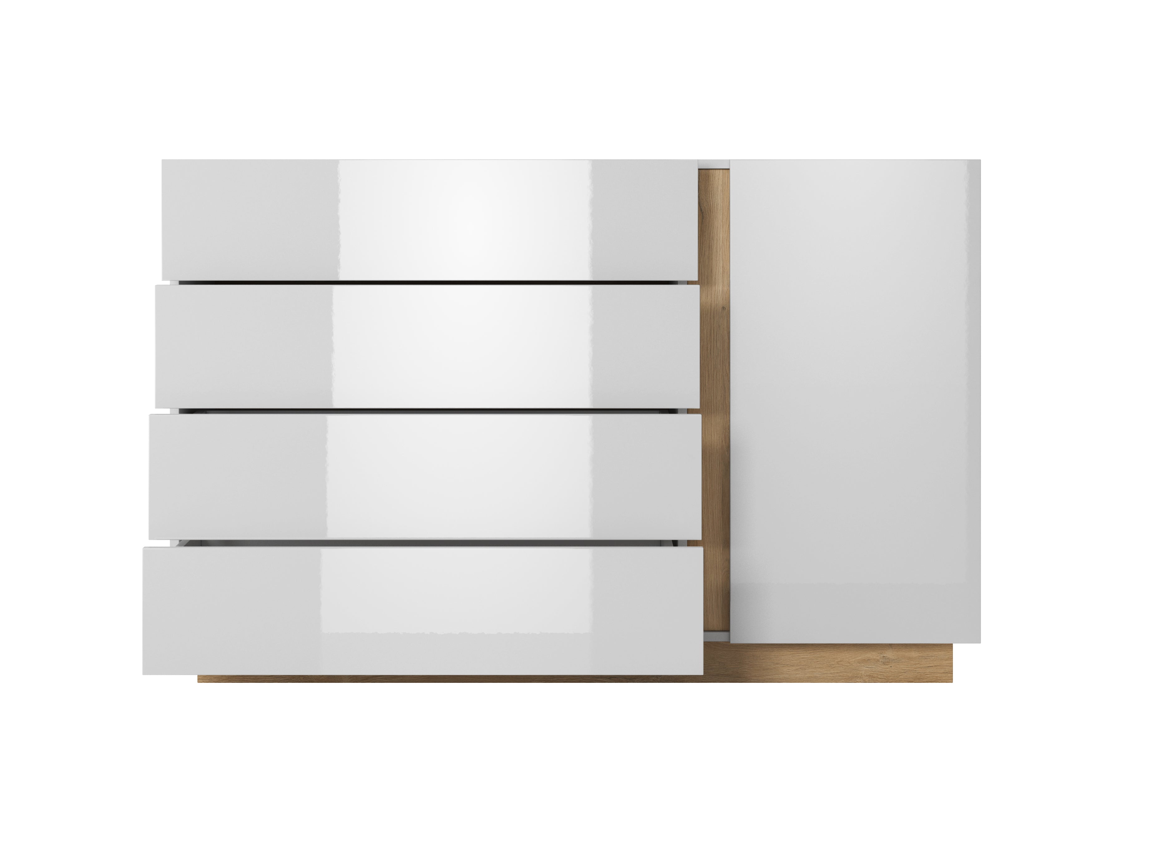 Lask Arco White – Chest of Drawers 138