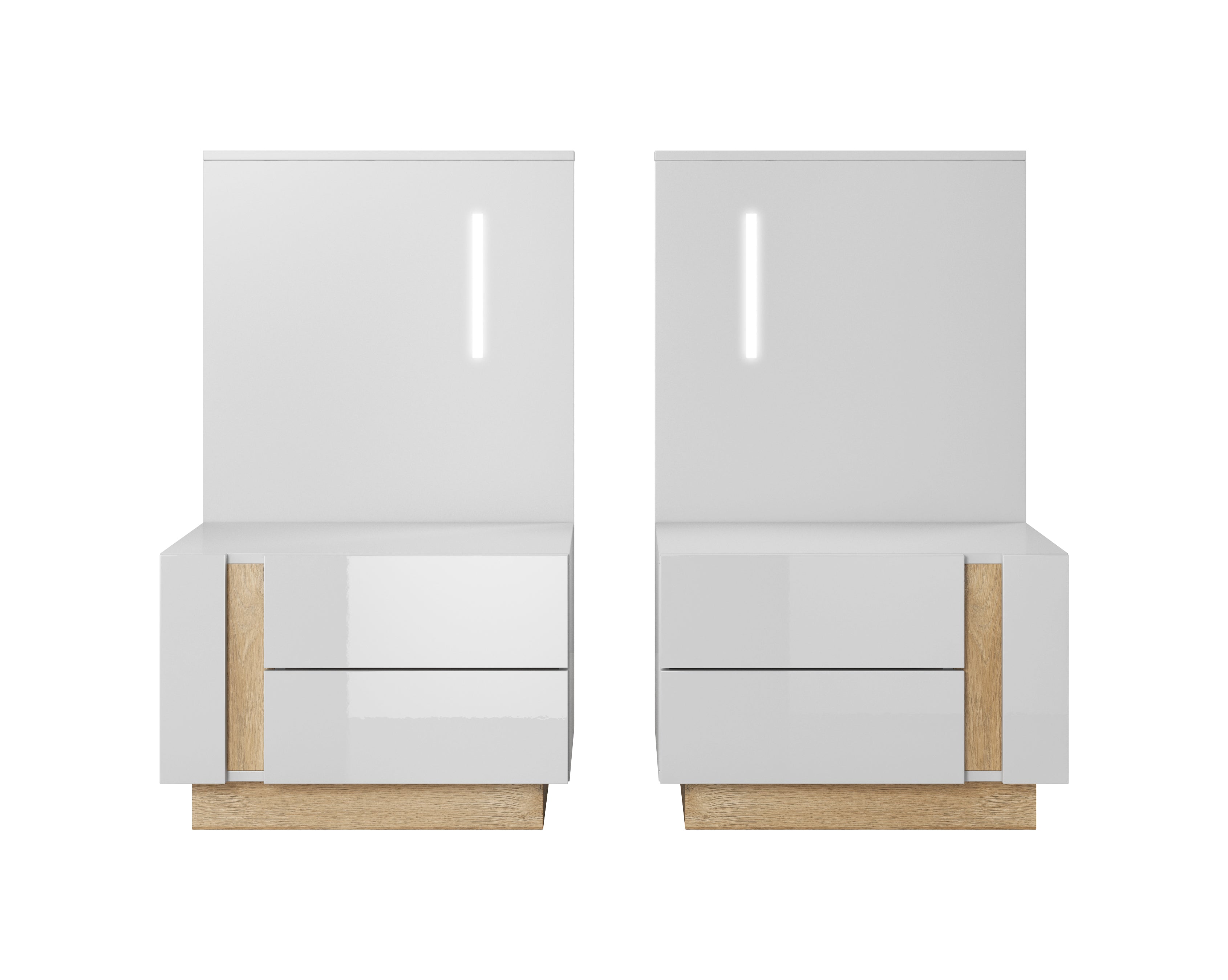 Lask Arco White – Bedside Tables