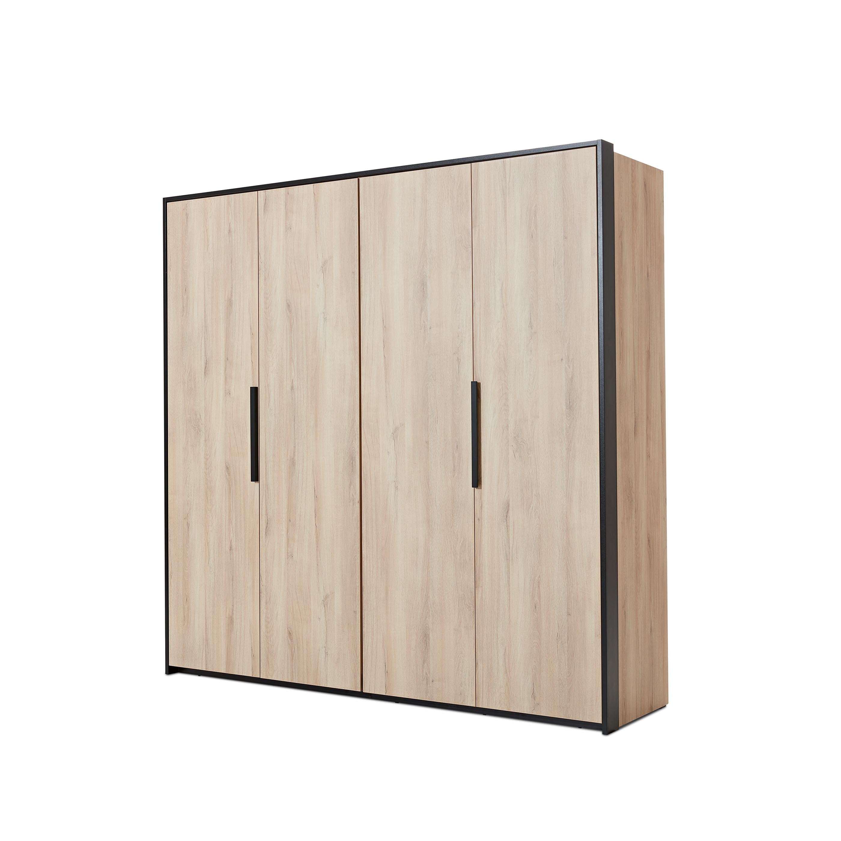 NE Loft Lorenzo – 4-türiger Kleiderschrank 204 cm
