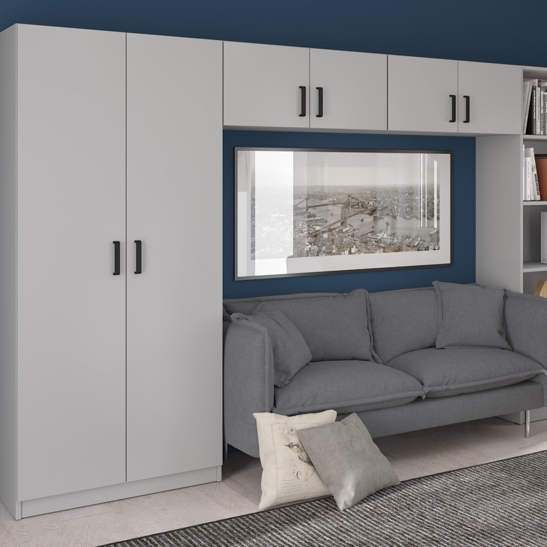 LE Malta 107 2F Wardrobe in Light Grey