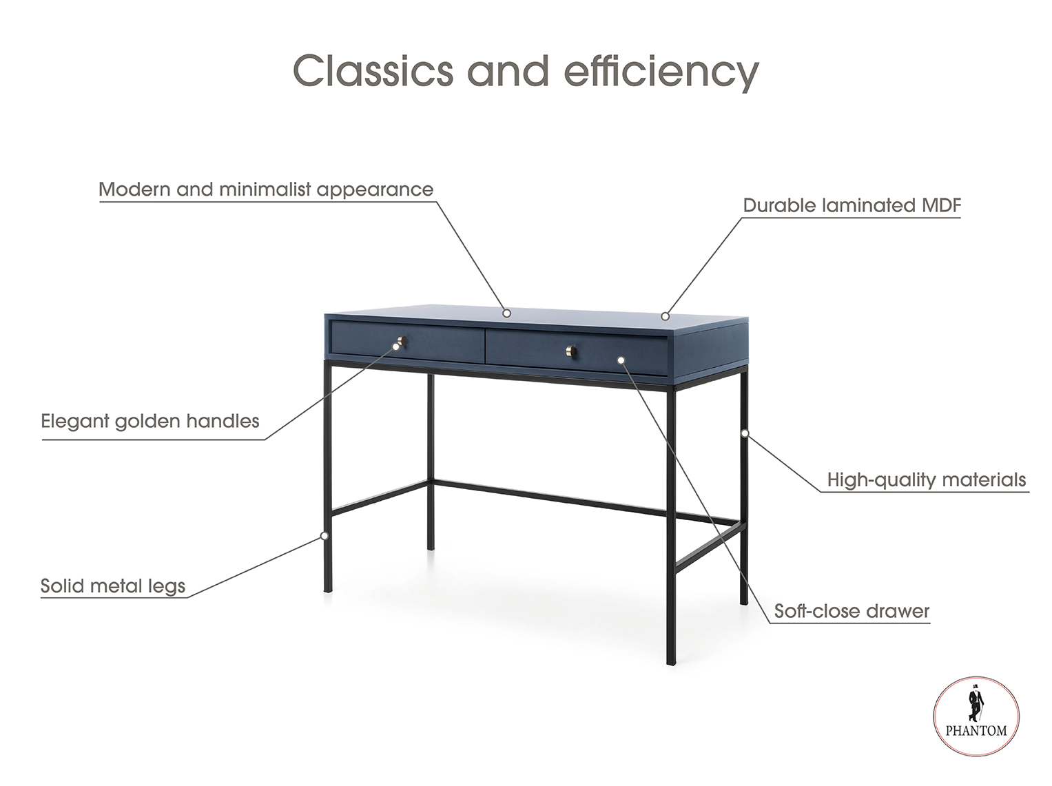 Schminktisch Mono Beige