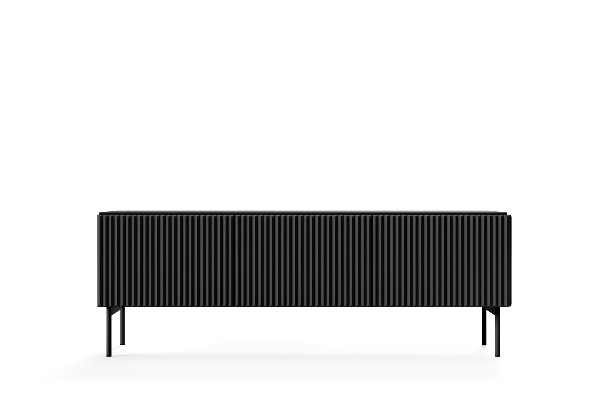 Lask Multi Black – TV-Schrank 147 cm mit 3 Türen (147 × 51,2 × 39,8 cm)