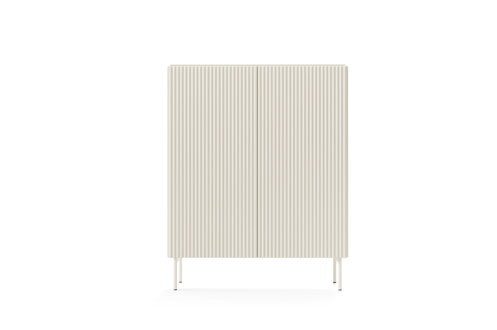 Lask Multi Cashmere – High Sideboard 2 Doors (98.6 × 123 × 39.8 cm)