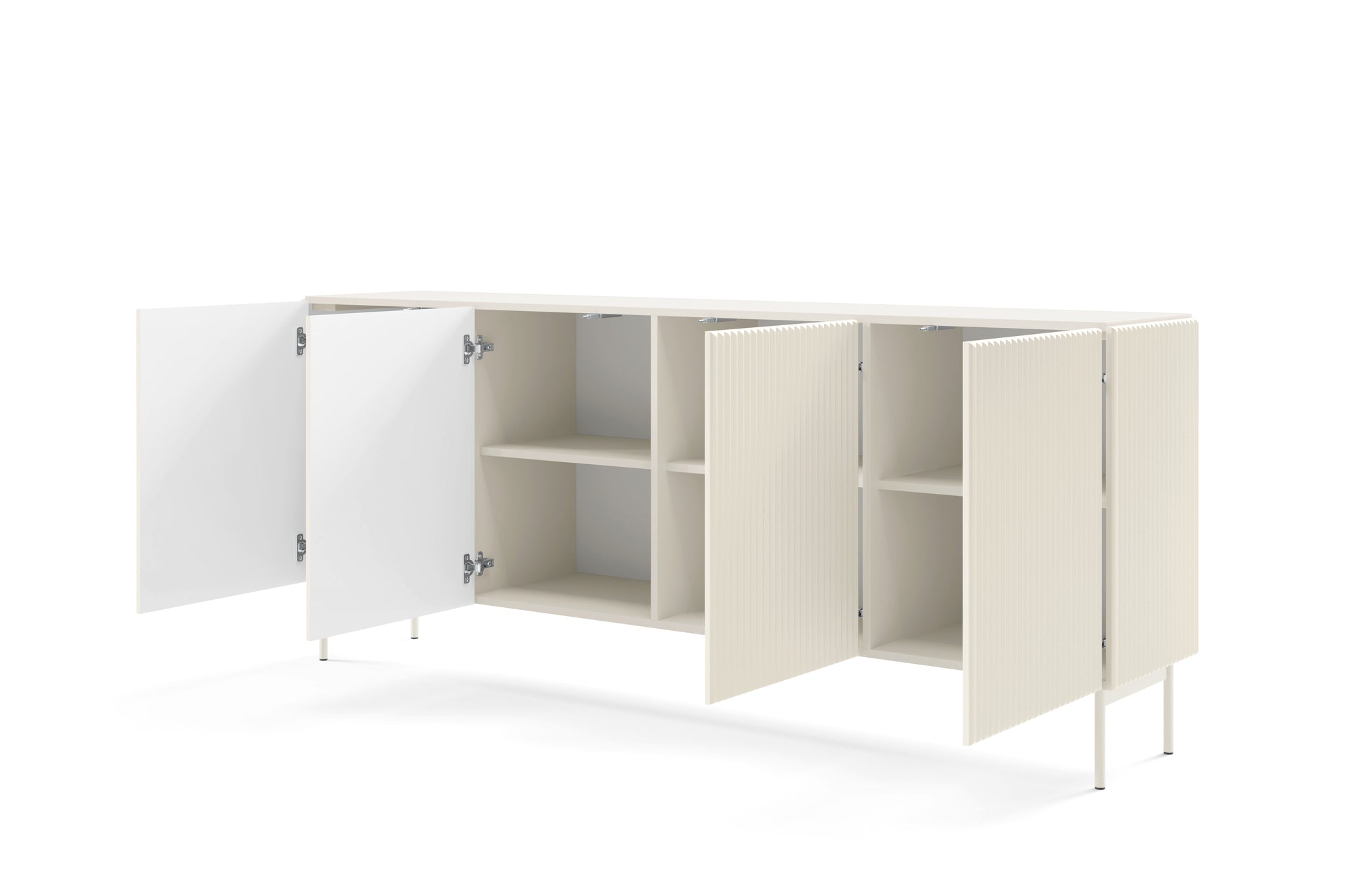 Lask Multi Cashmere – Sideboard 195 cm with 4 Doors (195.2 × 81.2 × 39.8 cm)