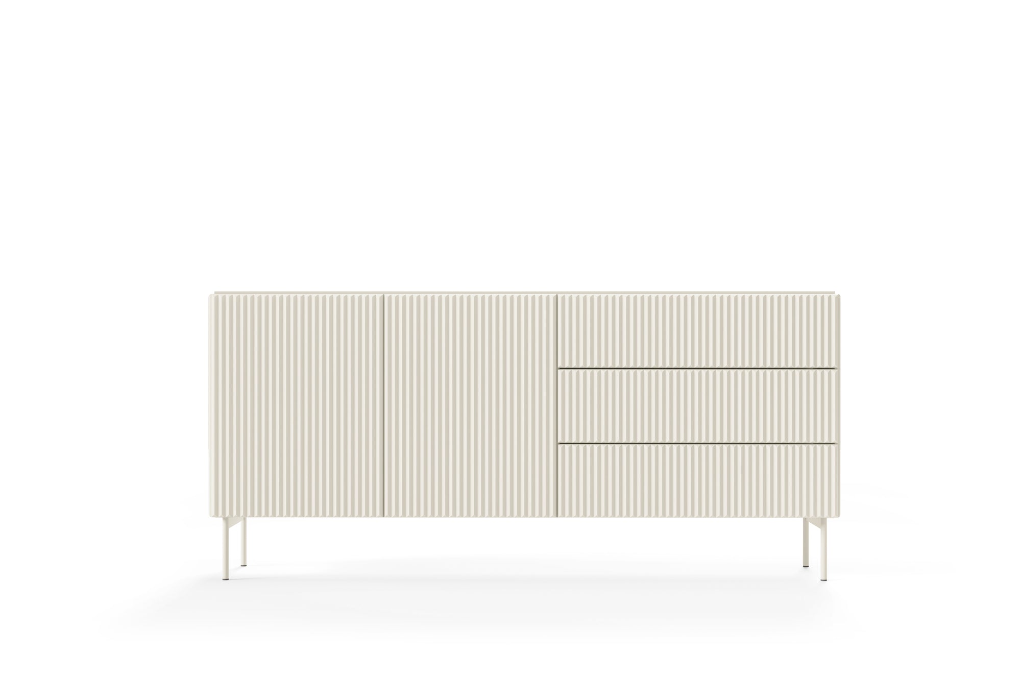 Lask Multi Cashmere – Sideboard 177 cm with 2 Doors and 3 Drawers (177 × 81.2 × 39.8 cm)