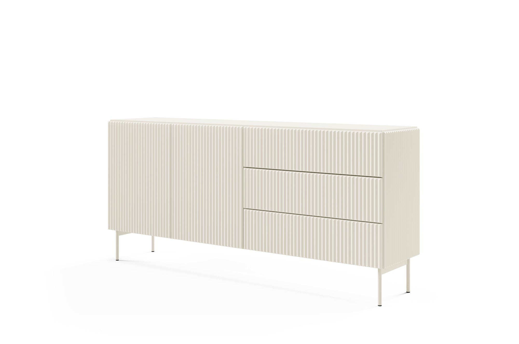 Lask Multi Cashmere – Sideboard 177 cm with 2 Doors and 3 Drawers (177 × 81.2 × 39.8 cm)
