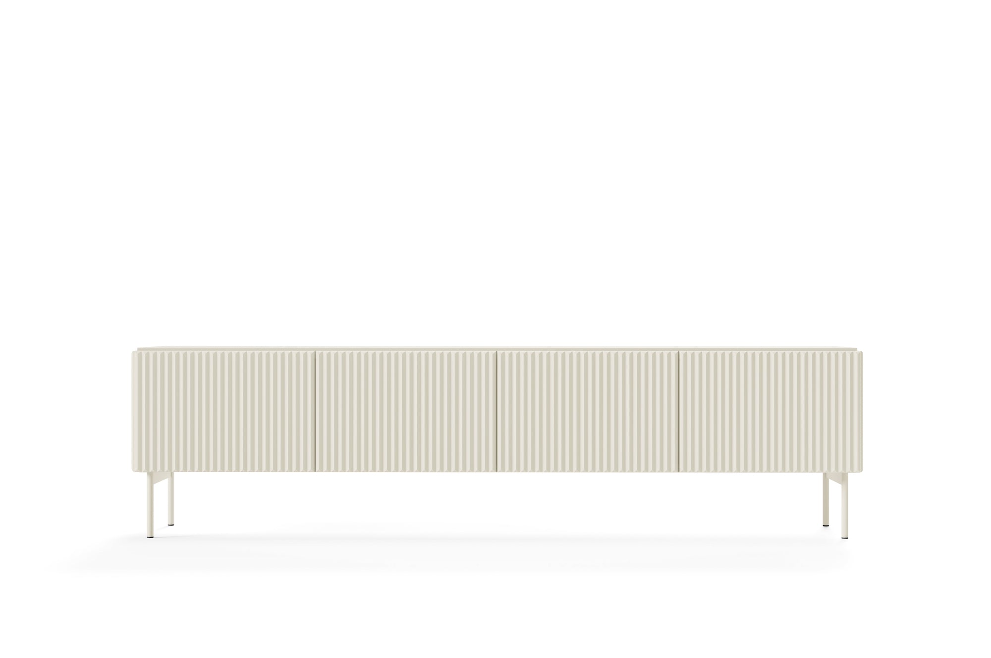 Lask Multi Cashmere – TV Cabinet 195 cm with 4 Doors (195.2 × 51.2 × 39.8 cm)