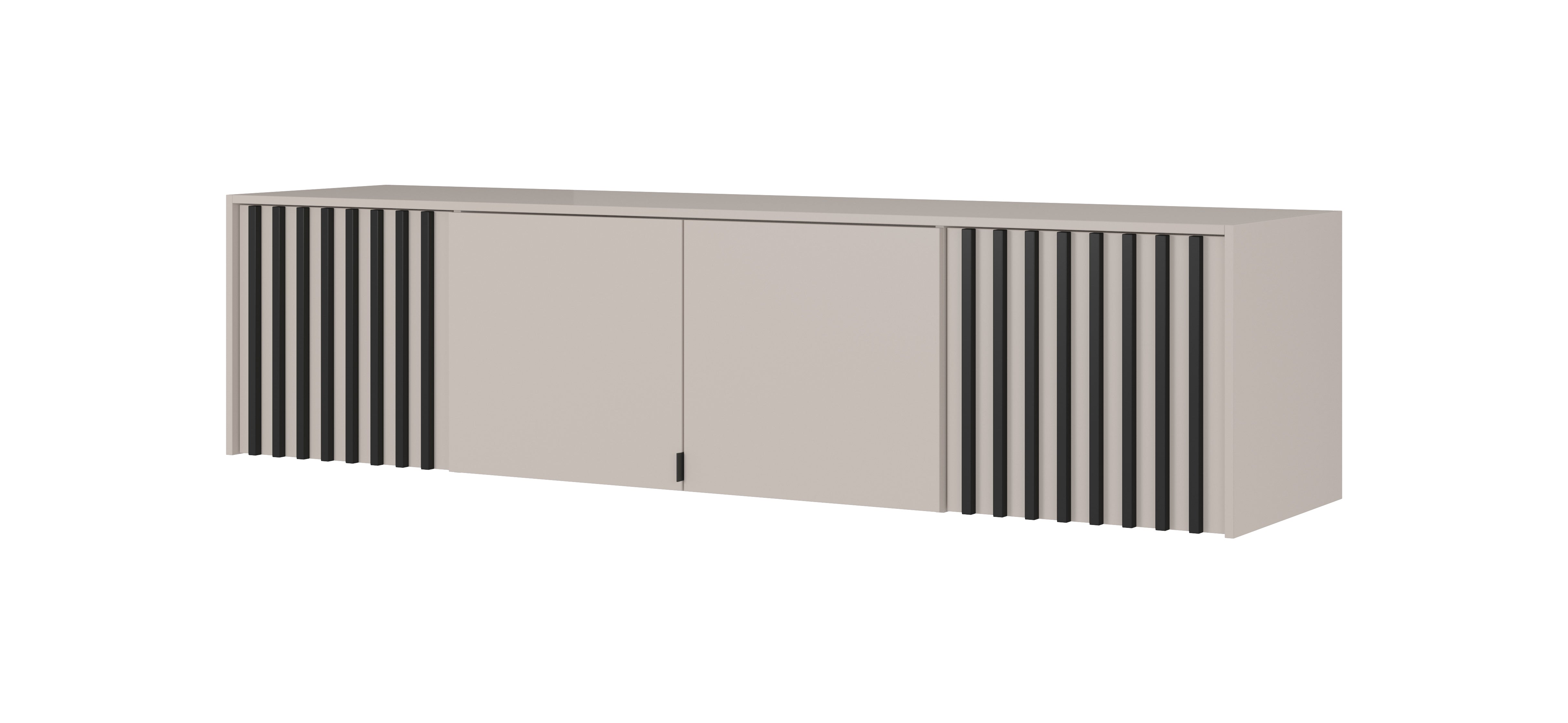 NELLY 4D WARDROBE EXTENSION IN Cashemer / Black Slats