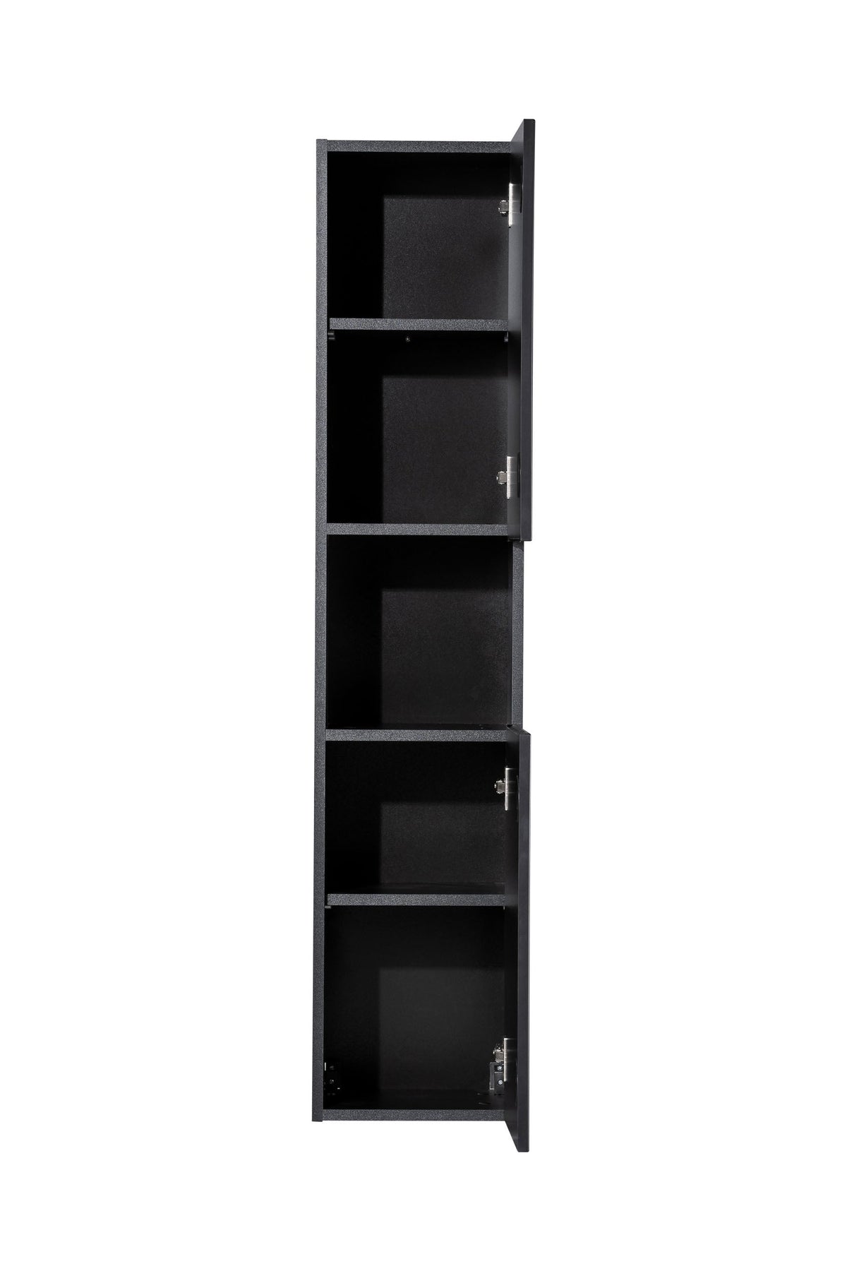 Nova Black Hochschrank 2 Türen – Schwarz Matt, 30 cm