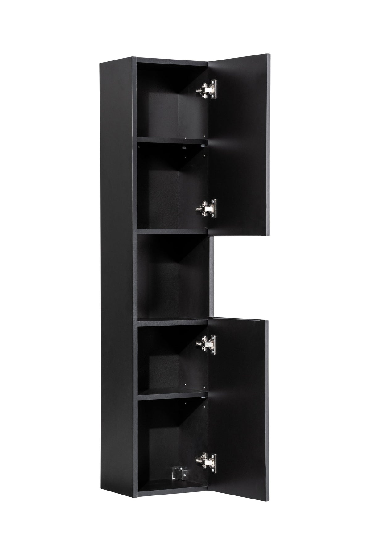 Nova Black Hochschrank 2 Türen – Schwarz Matt, 30 cm