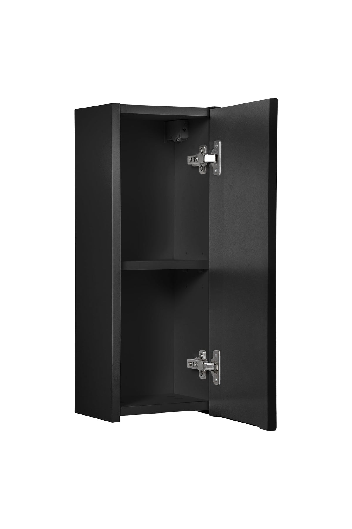 Nova Hochschrank 1-türig – Schwarz Matt, 20 cm