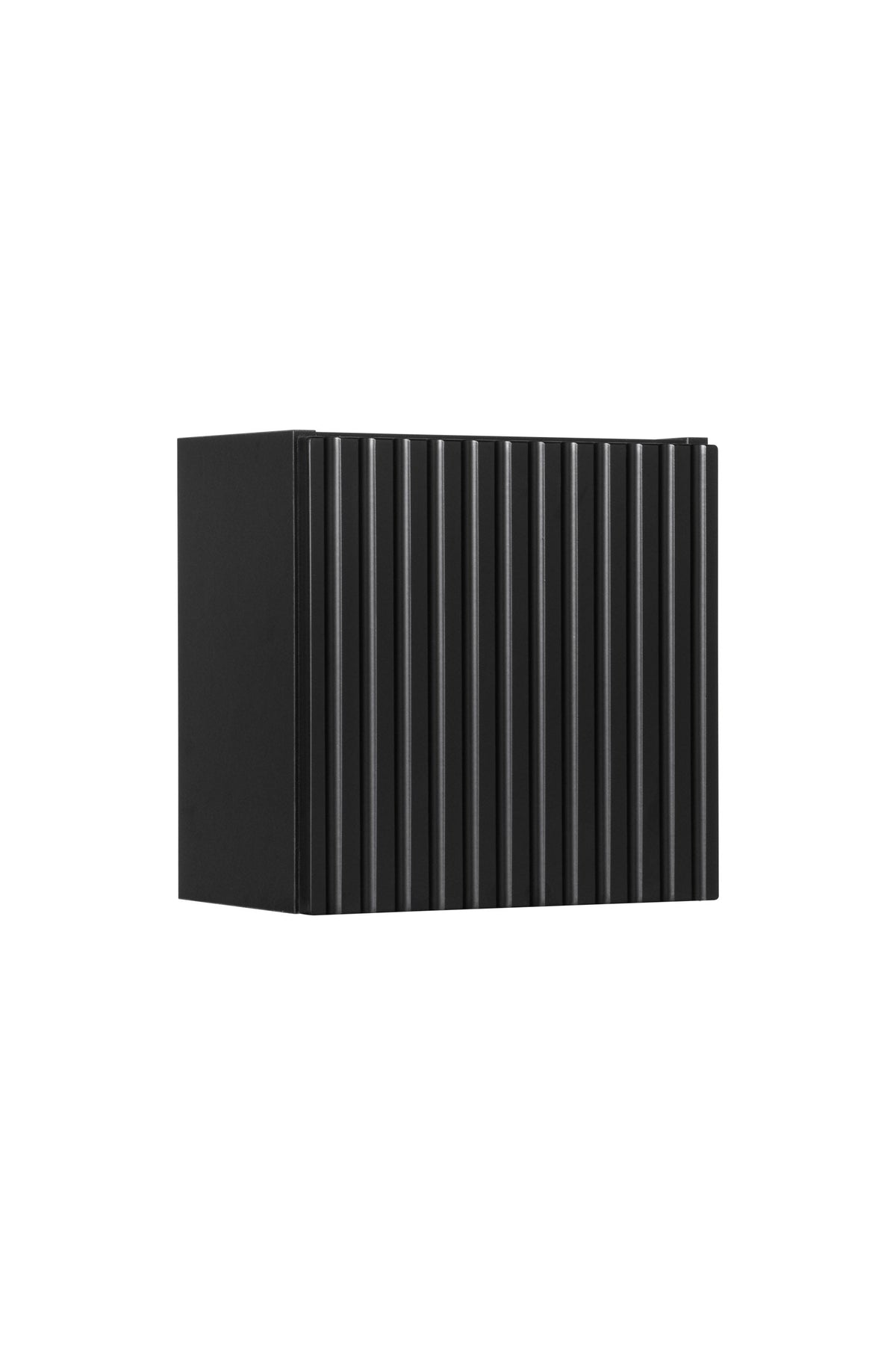 Nova Black Qubik Wandschrank 1 Tür – Schwarz Matt, 30×30 cm