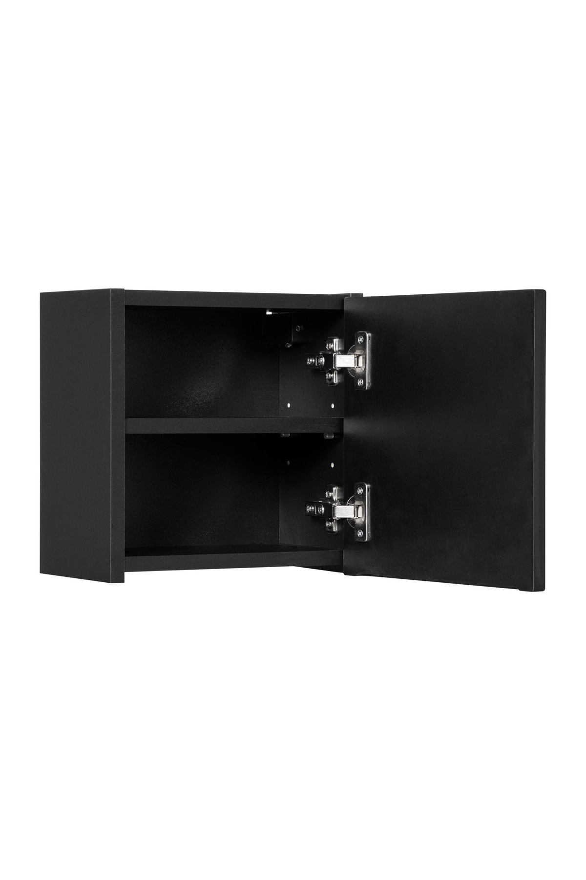 Nova Black Qubik Wandschrank 1 Tür – Schwarz Matt, 30×30 cm