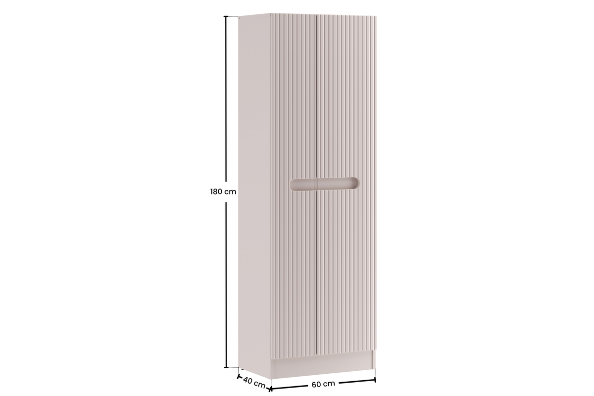 Nova Cashmere Tall Cabinet 2 Doors – Cashmere Matt, 60 cm