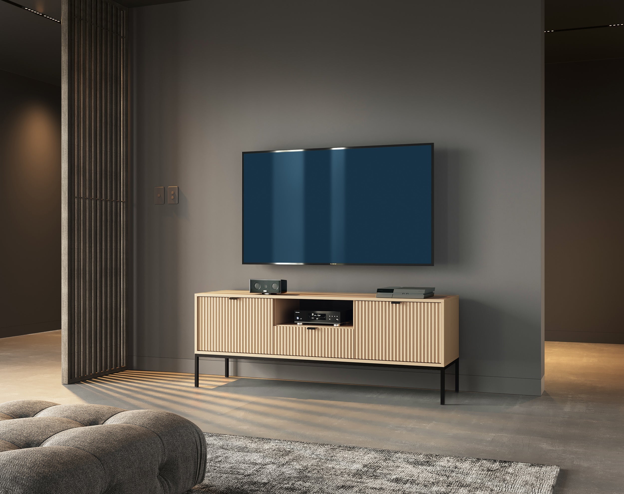 Nova TV-Ständer aus Vincenz-Eiche – Modernes Design und vielseitiger Stil in einem eleganten TV-Schrank