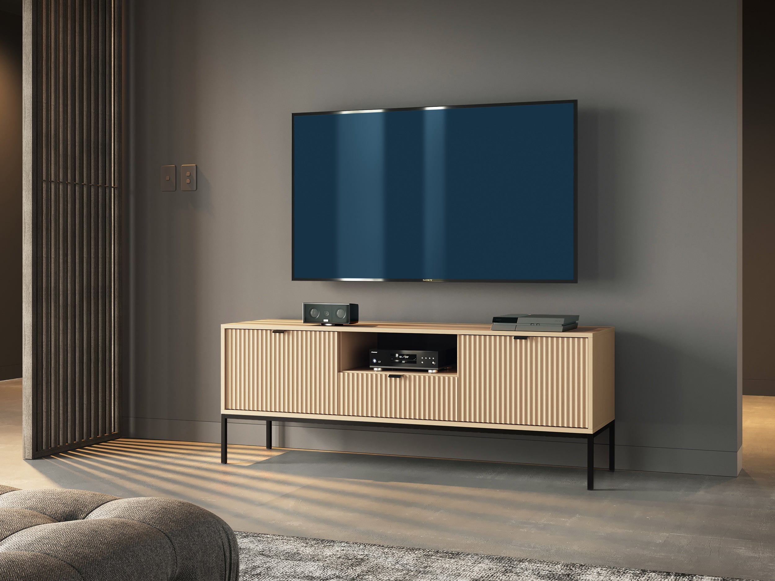 Nova TV-Ständer aus Vincenz-Eiche – Modernes Design und vielseitiger Stil in einem eleganten TV-Schrank