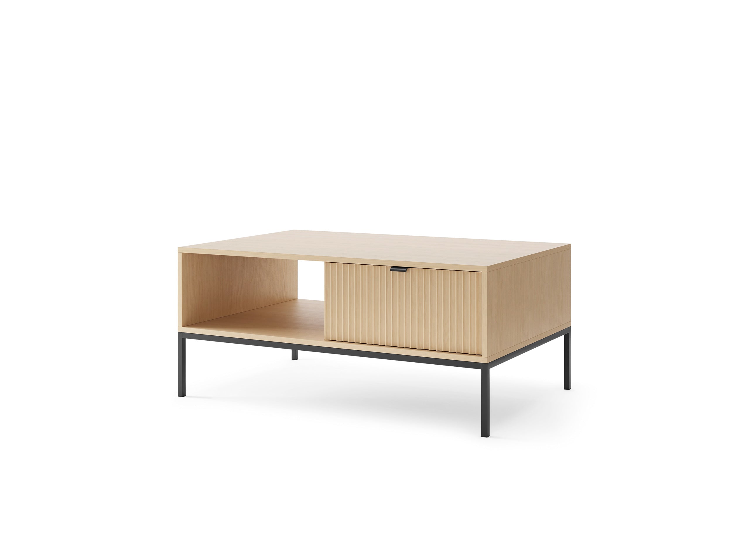 Nova Couchtisch aus Vincenz-Eiche – Modernes Design und praktische Funktionalität