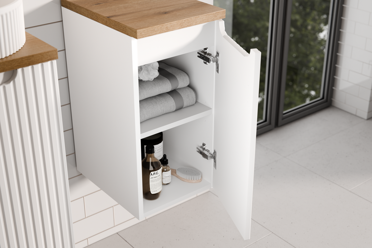 Nova Waschtischunterschrank-Set Weiß 50 / 60 / 80 / 120 / 140 cm – Stellen Sie Ihr Bad zusammen
