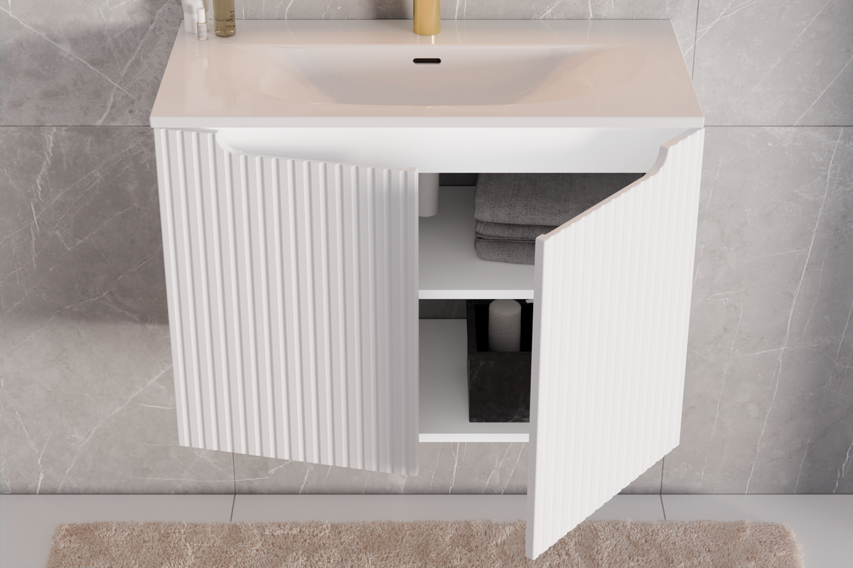 Nova Waschtischunterschrank-Set Weiß 50 / 60 / 80 / 120 / 140 cm – Stellen Sie Ihr Bad zusammen