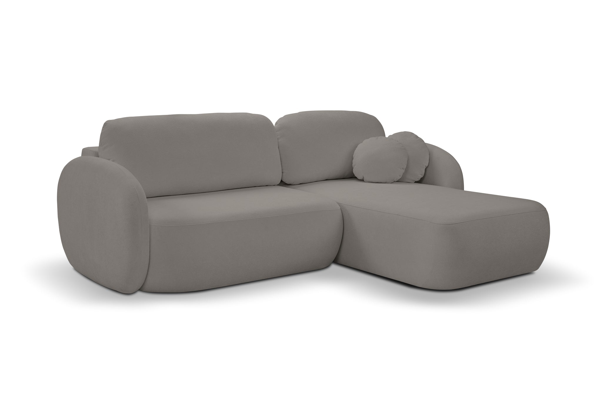 Lask OLIO Rounded Corner Sofa Bed – 261 x 177 cm – Left or Right Configuration