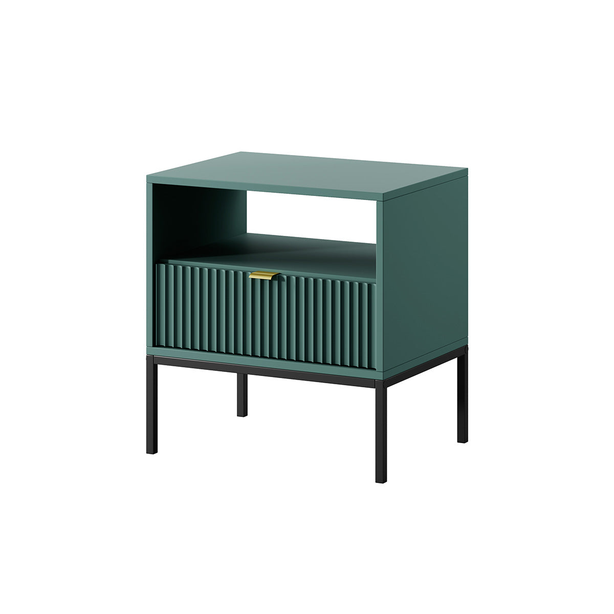 Nova Nightstand Labrador Green - Modern Elegance for Your Bedroom