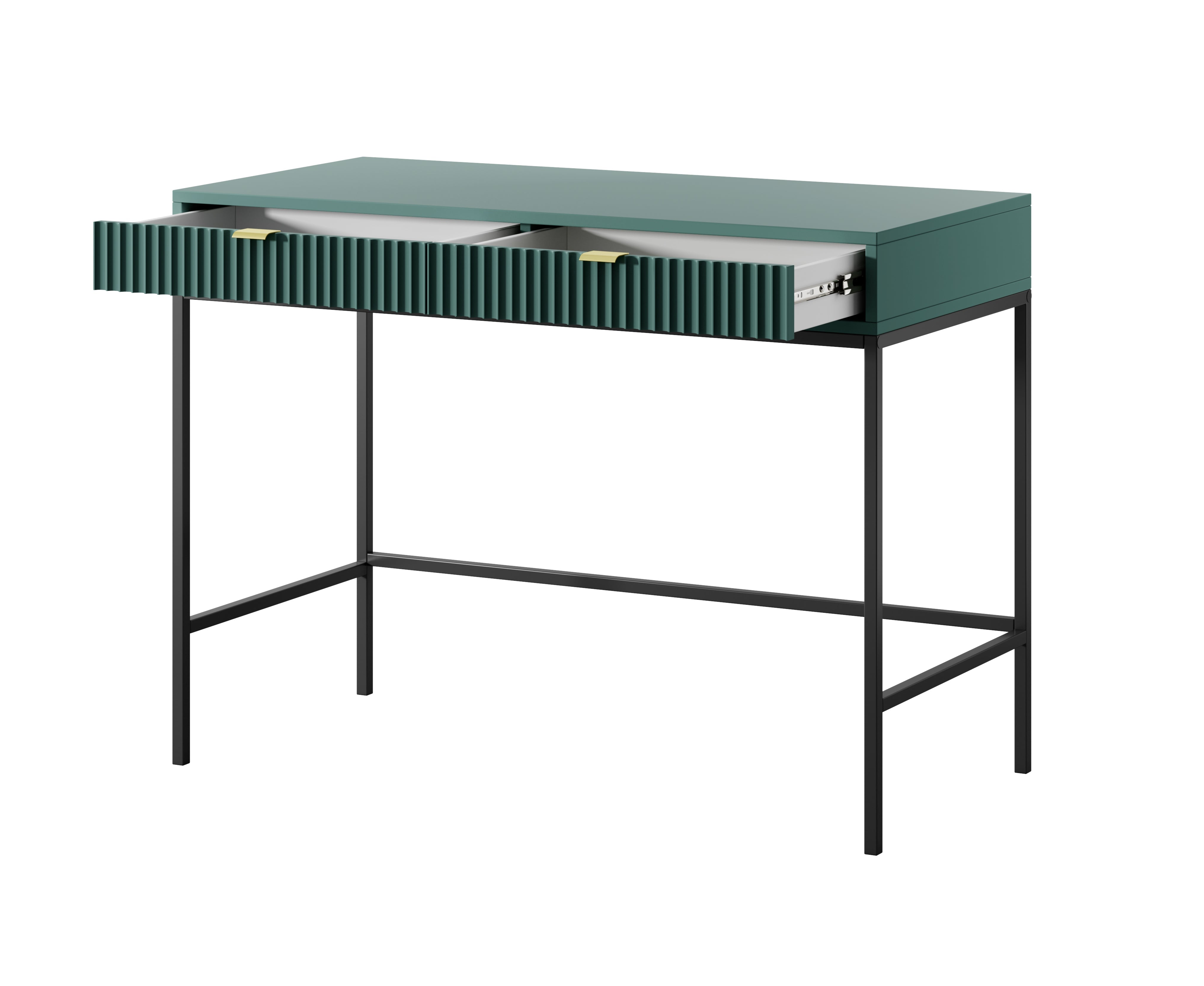 Nova Vanity Table Labrador Green - A Fusion of Modern Elegance and Practical Storage