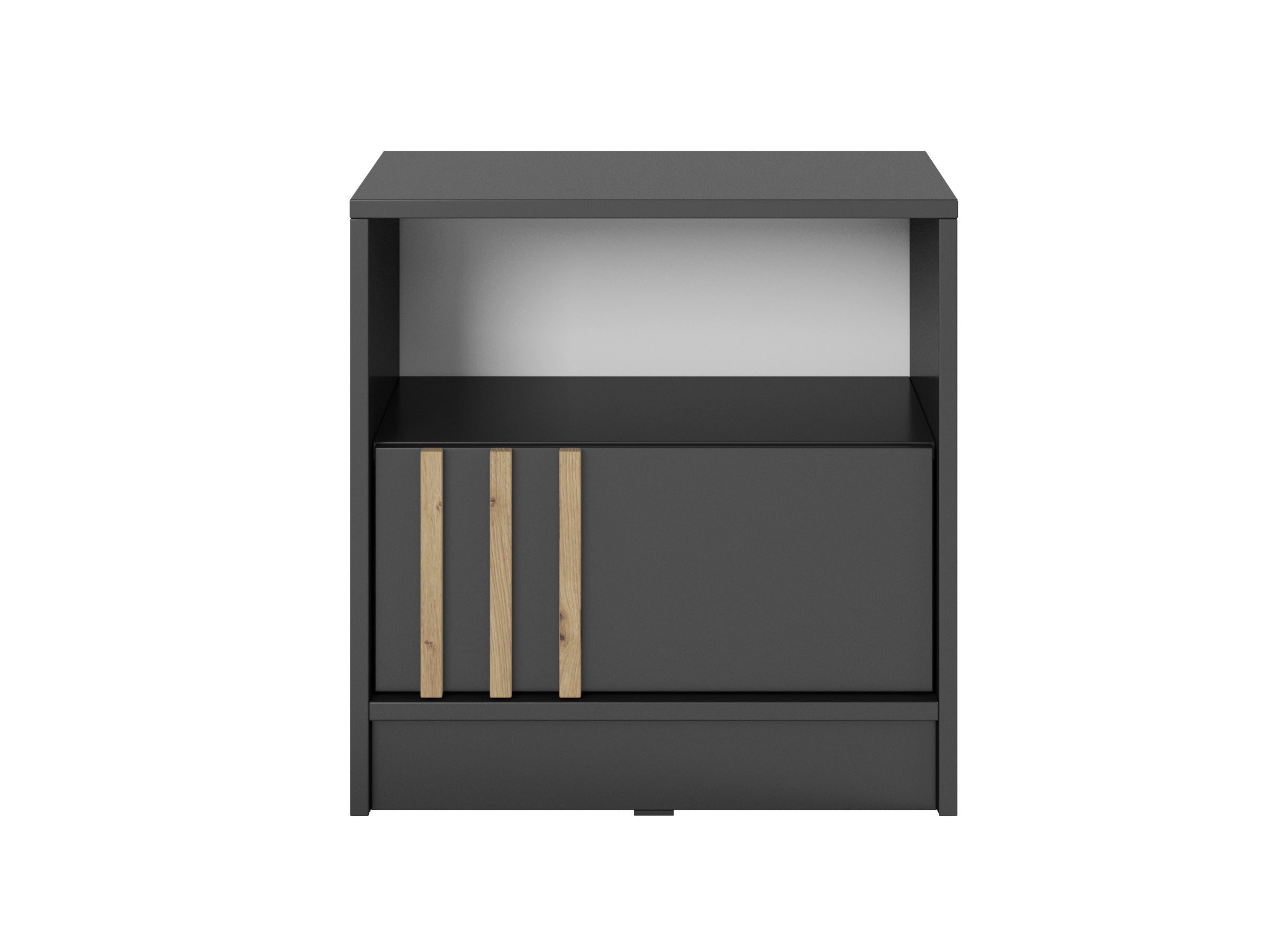 PI Nelly Bedside Table – Graphite / Artisan Oak