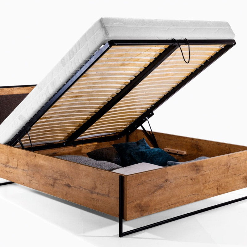 NE Glass Loft Bed with Storage – 140 × 200 cm