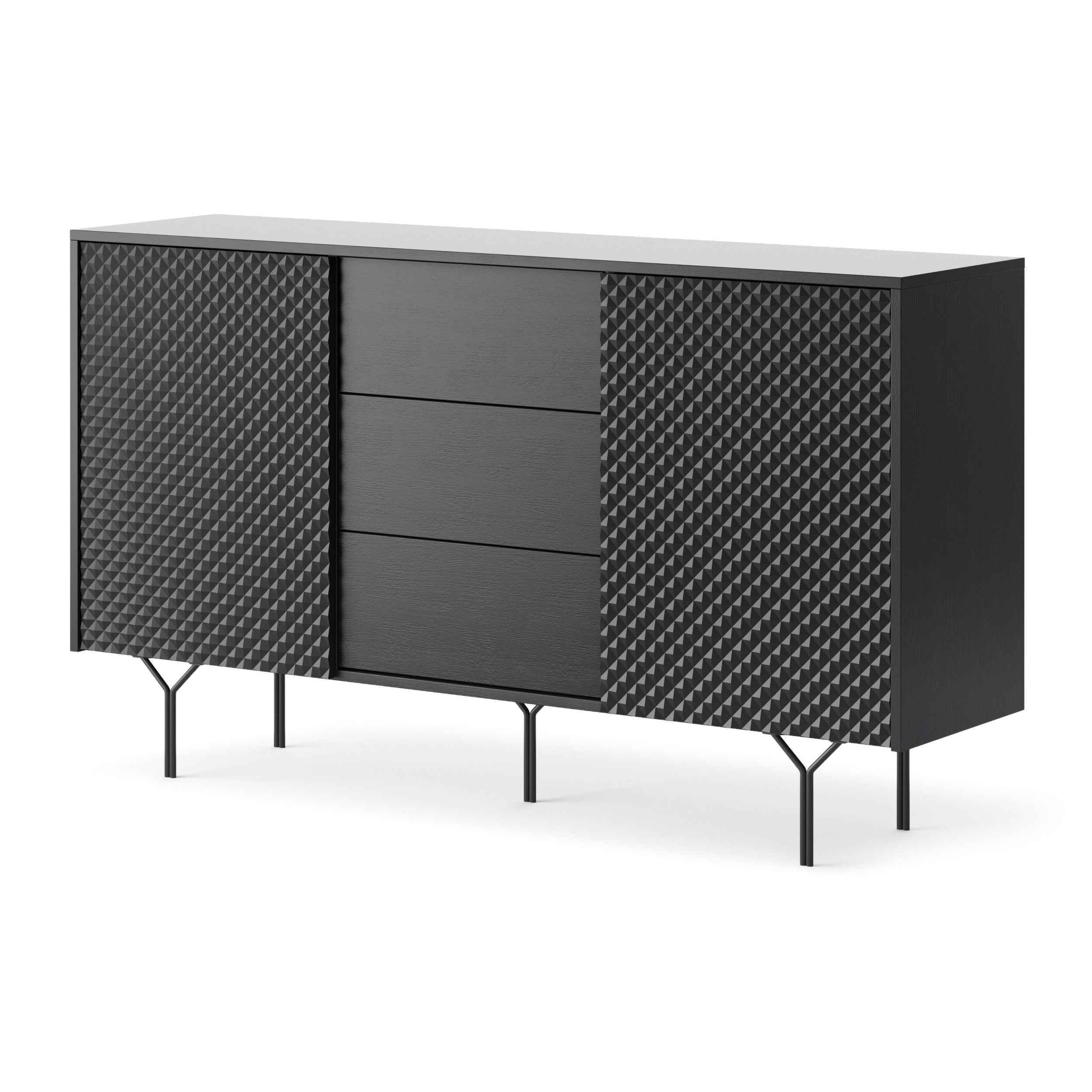 Raven Dresser - Modern Elegance with Two Door and Three Drawers
