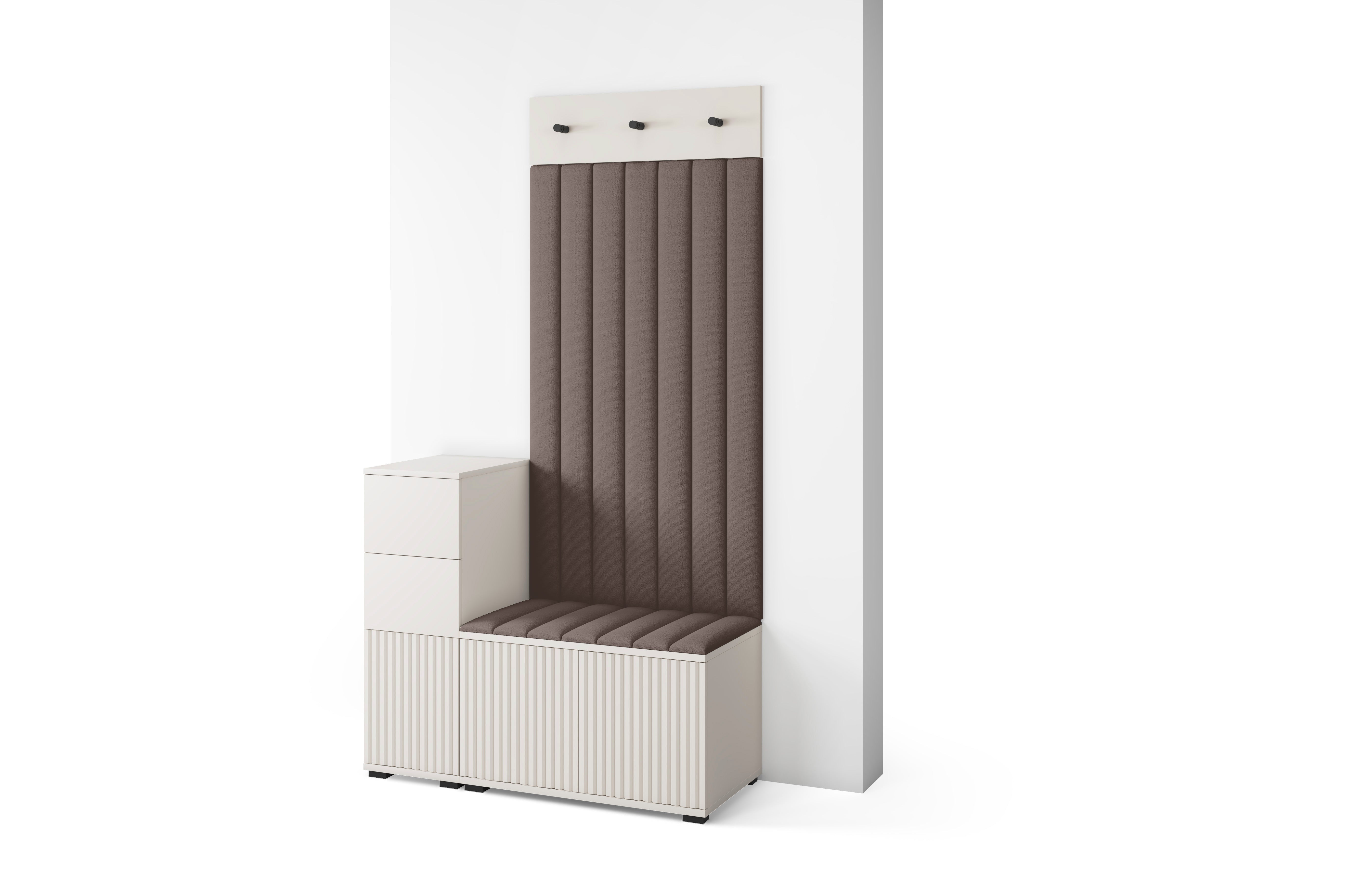PK Rayo 9 Hallway Wardrobe - Upholstered Panels in Various Colours