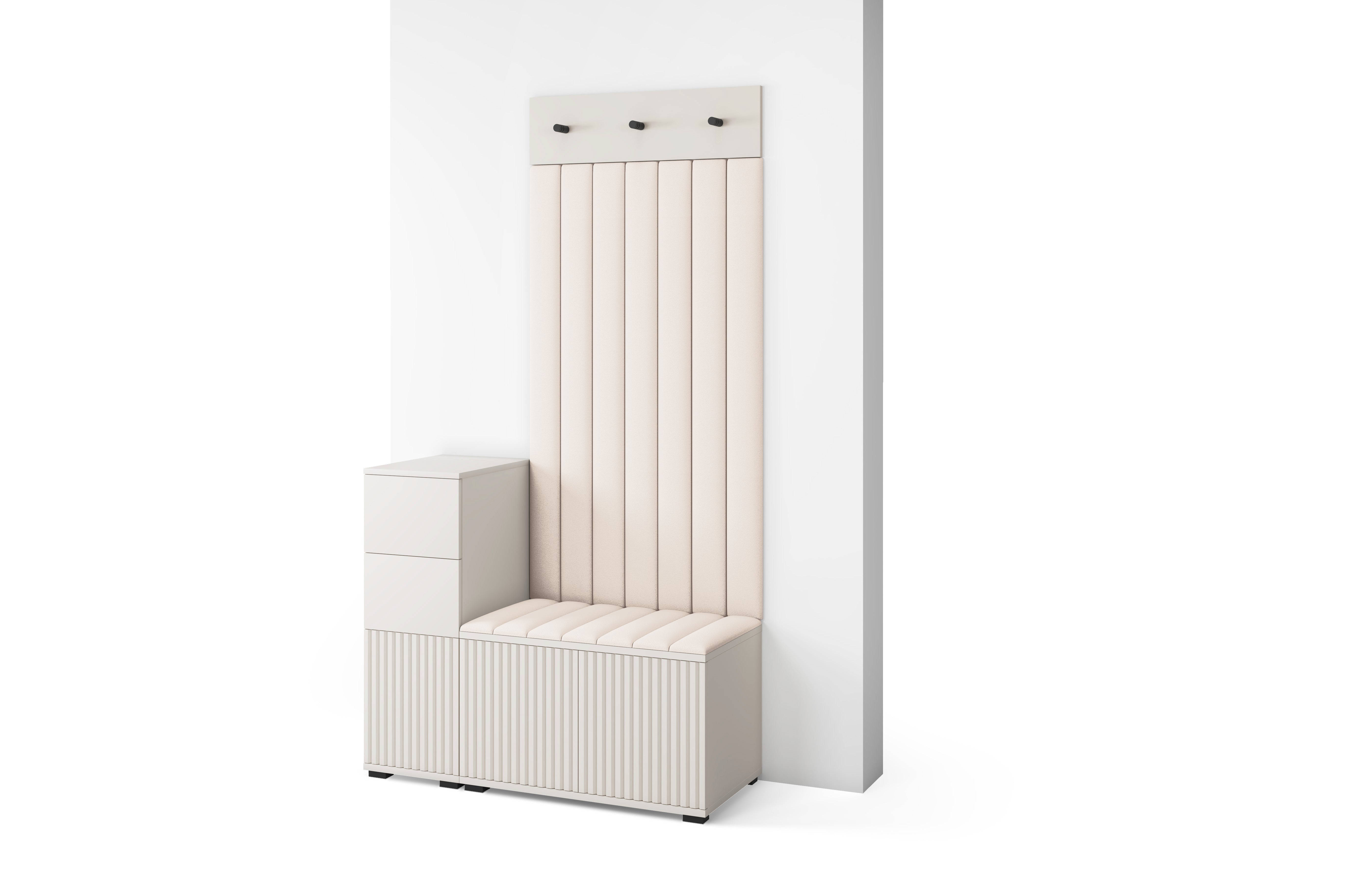 PK Rayo 9 Hallway Wardrobe - Upholstered Panels in Various Colours