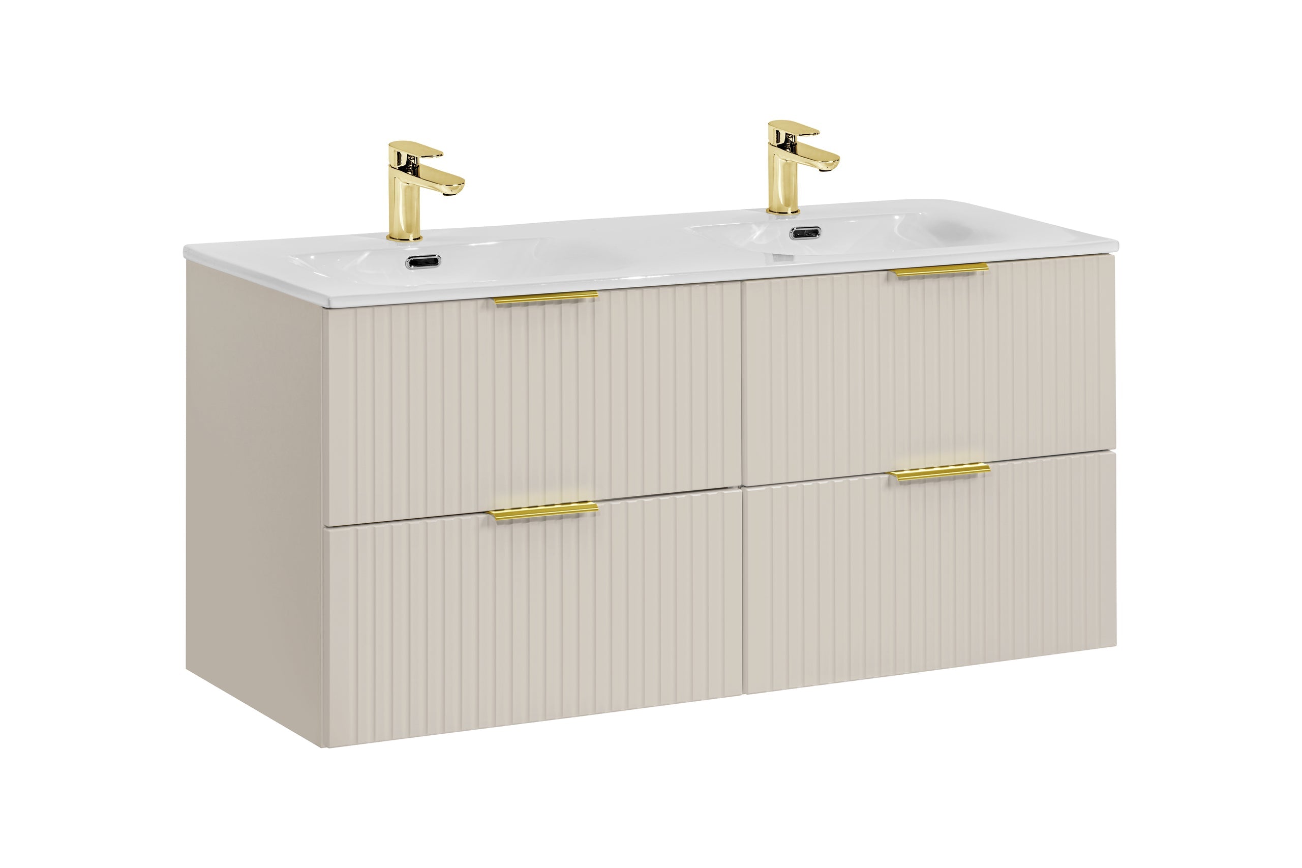 Adel Cashmere Badezimmer-Set mit Hochschrank 120 cm Sky SET-ADC