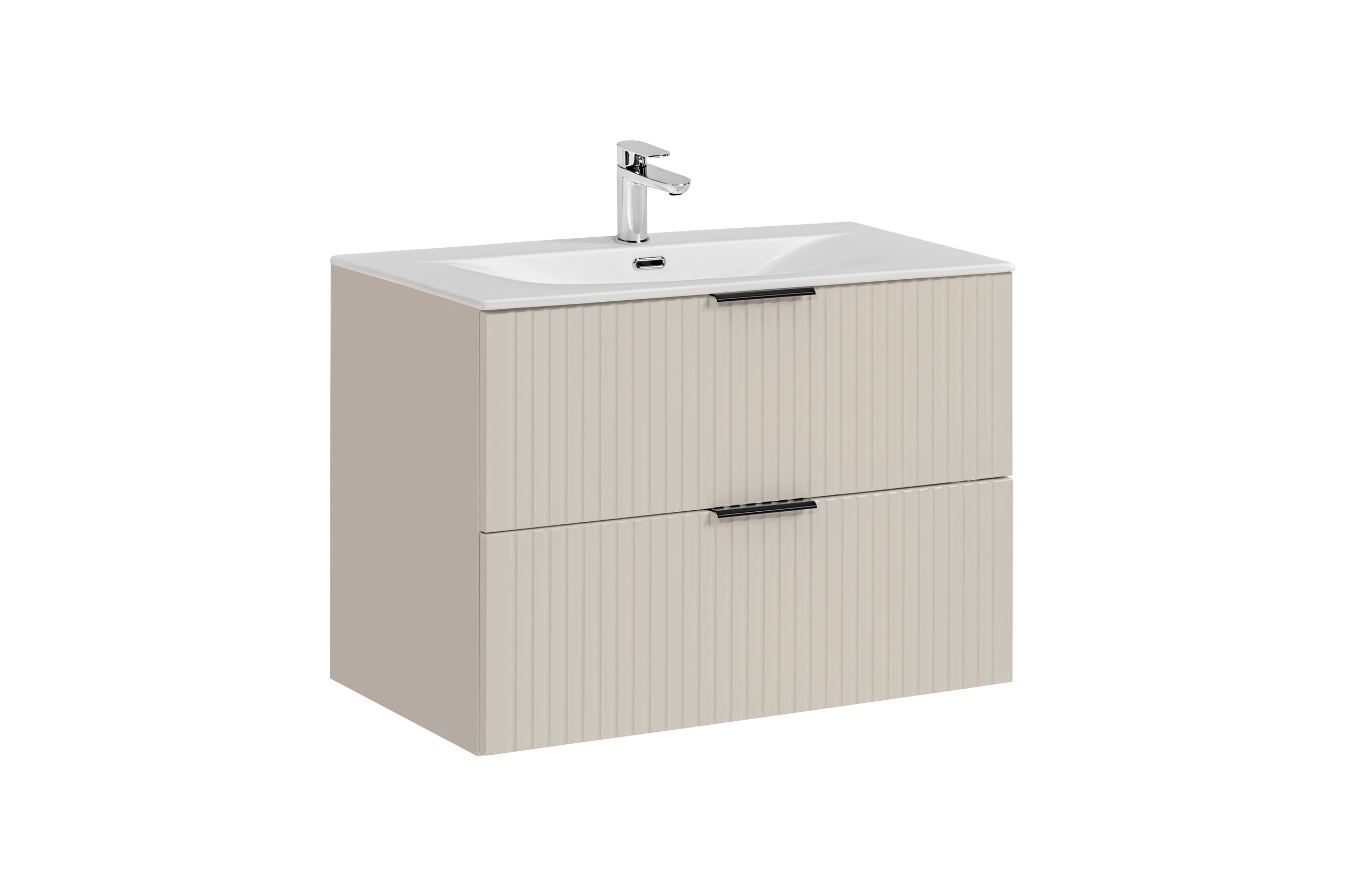 Adel Cashmere Badezimmer-Set mit Hochschrank 80 cm Sky SSET-ADC