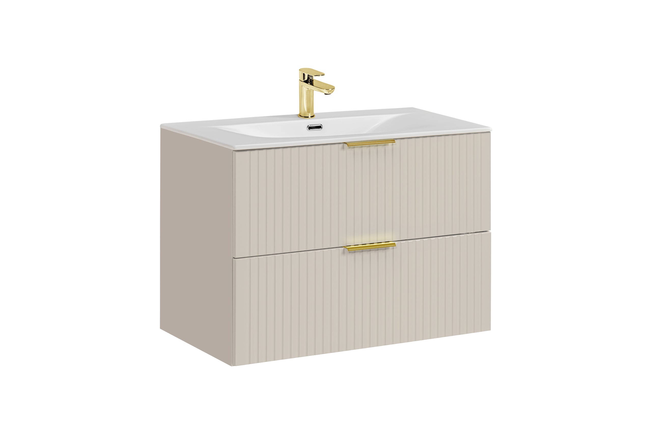 Adel Cashmere Badezimmer-Set mit Hochschrank 80 cm Sky SSET-ADC