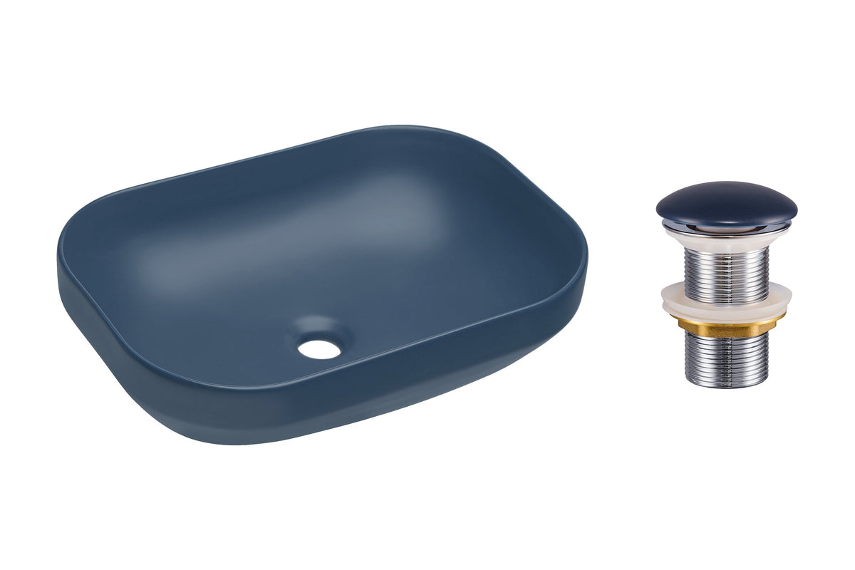 Click-Clack Basin Waste – Matt Navy Blue, T201MNB-3