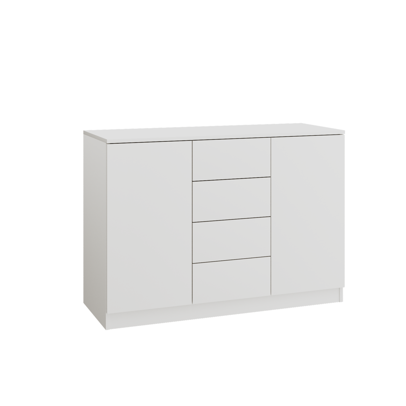SLEEP VARIA Individuelles Schlafzimmer-Einbausystem mit Nachttischen – Geölte Eiche / Weiß Matt