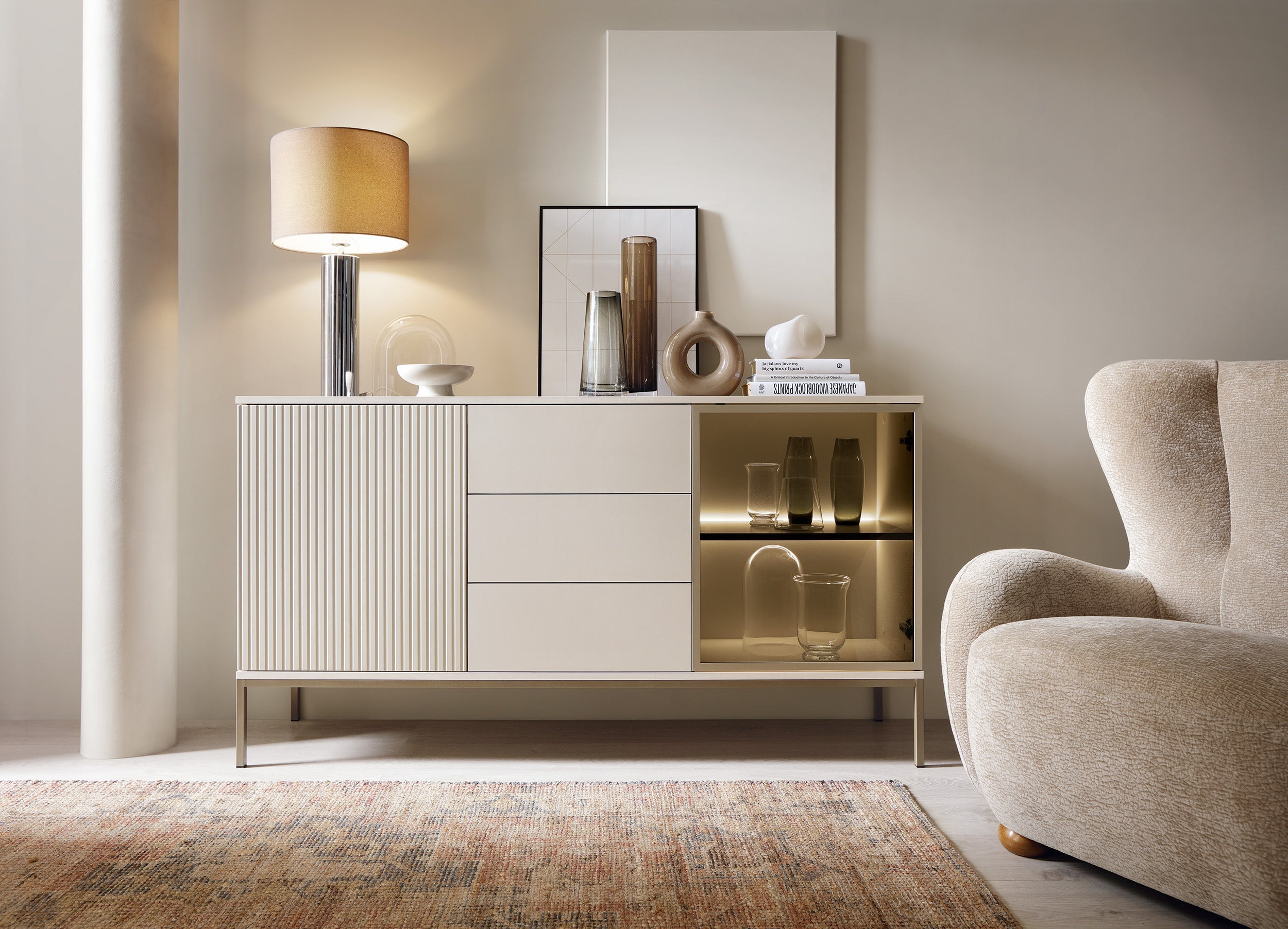Sento Kommode – Eine perfekte Fusion aus modernem Stil und praktischer Aufbewahrung Kaschmir