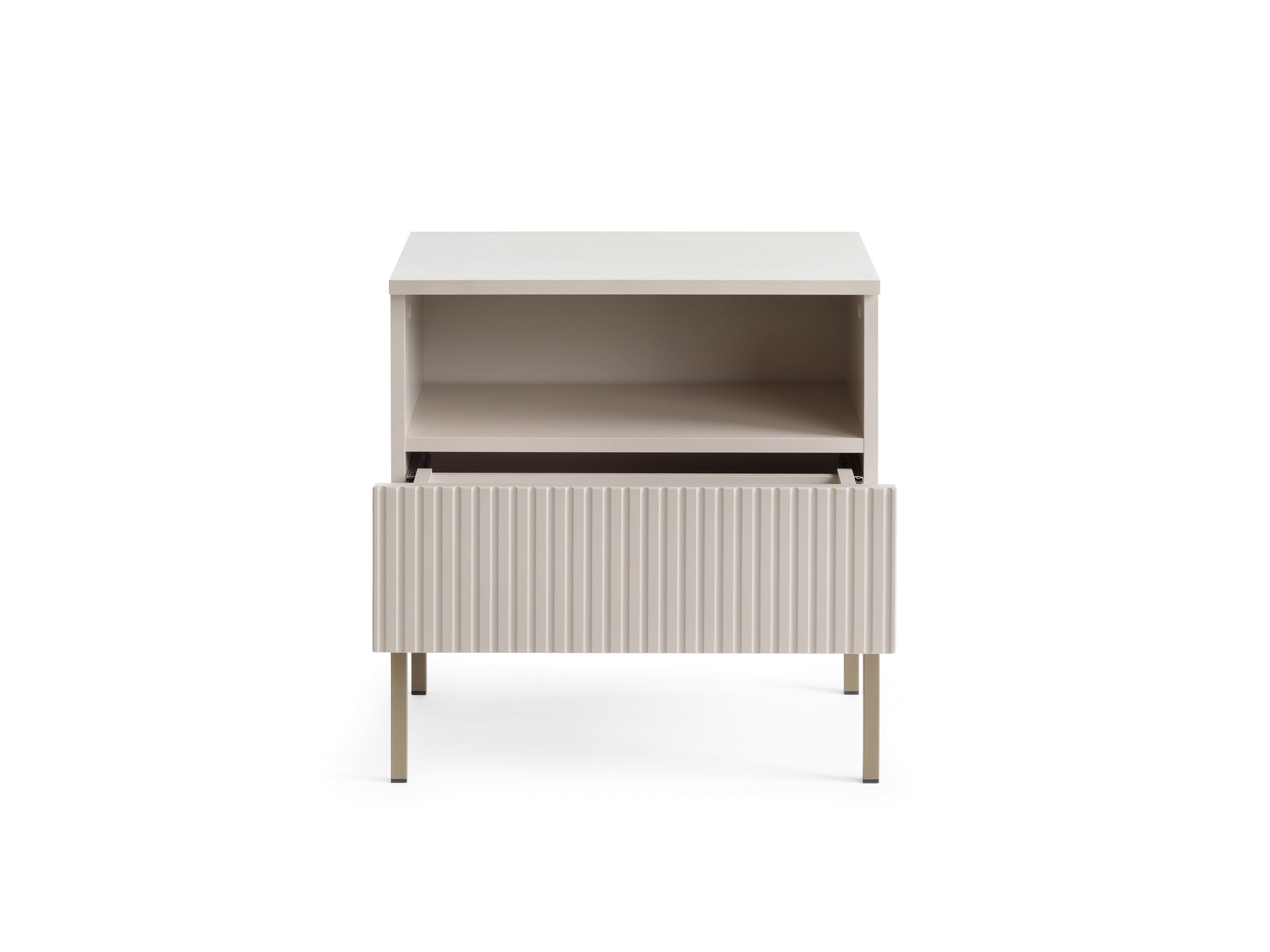 Sento Nightstand - Modern Simplicity with Functional Elegance Cashmere