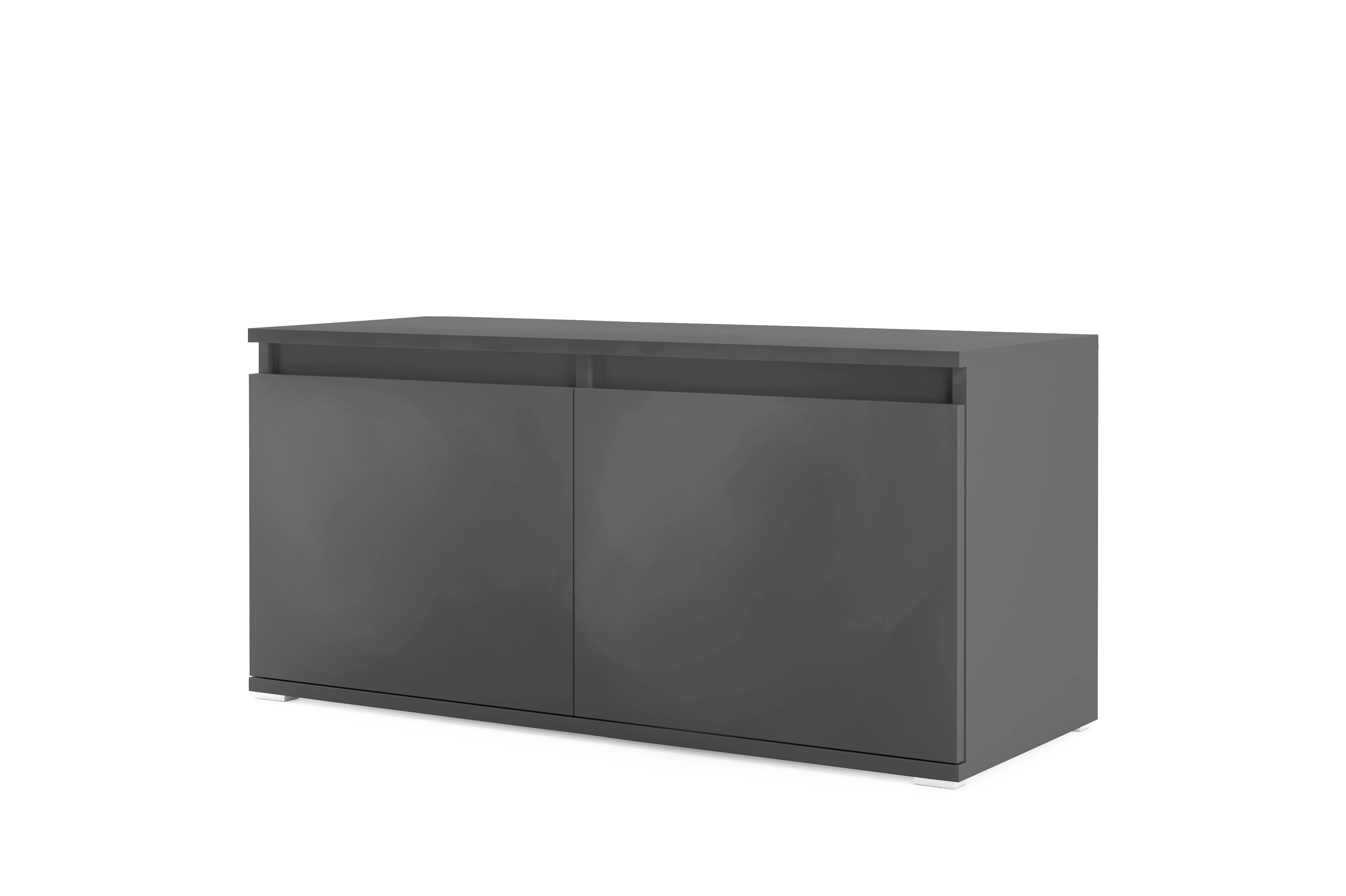 PK Emi 6 Hallway Wardrobe Graphite- Upholstered Panels in Various Colours