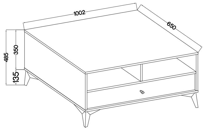 LE Tokyo Coffee Table 201 - Sand Beige