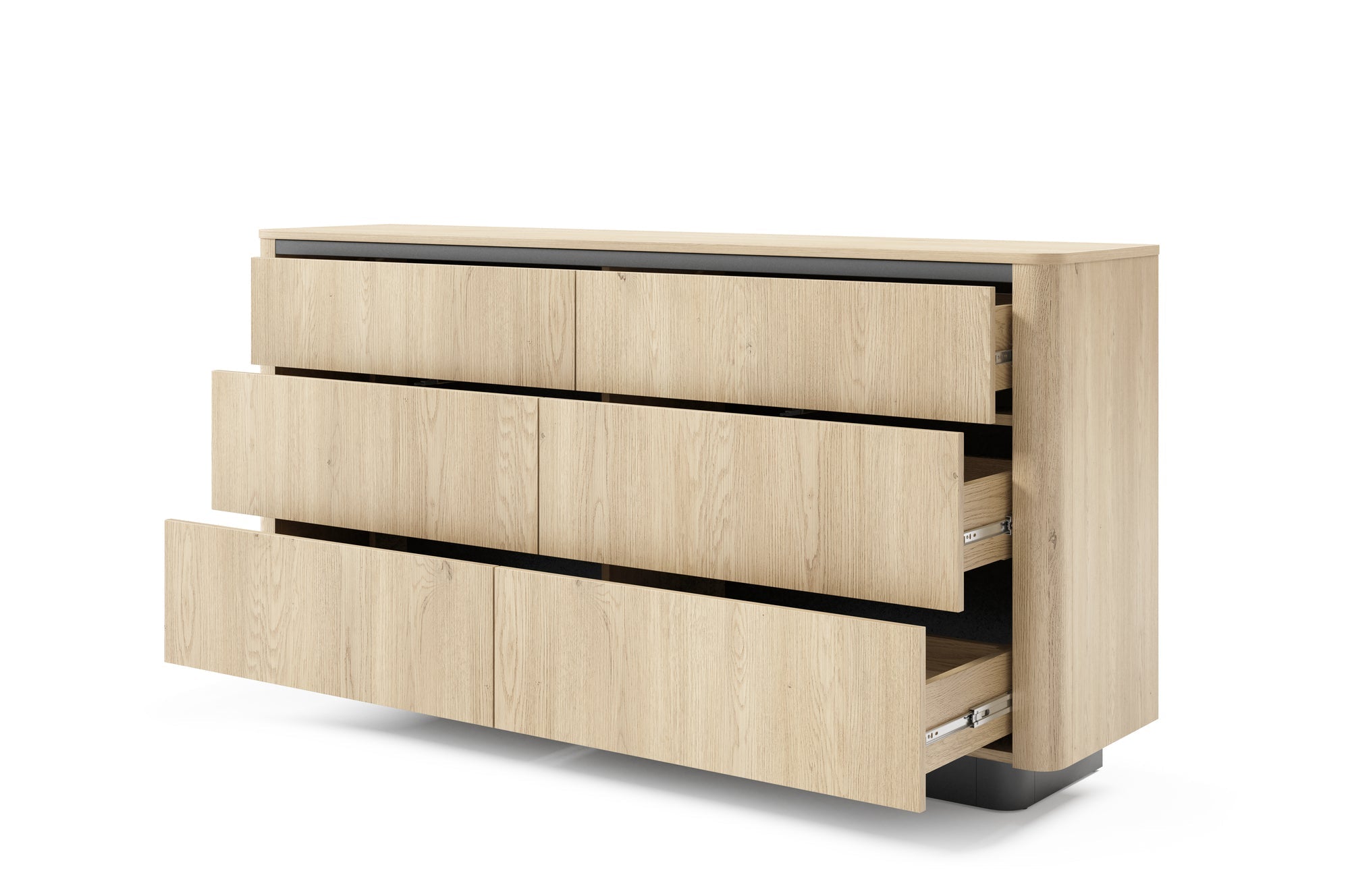 Lask Torro – Sideboard 163 cm with 6 Drawers (163.2 × 82.9 × 38.1 cm)