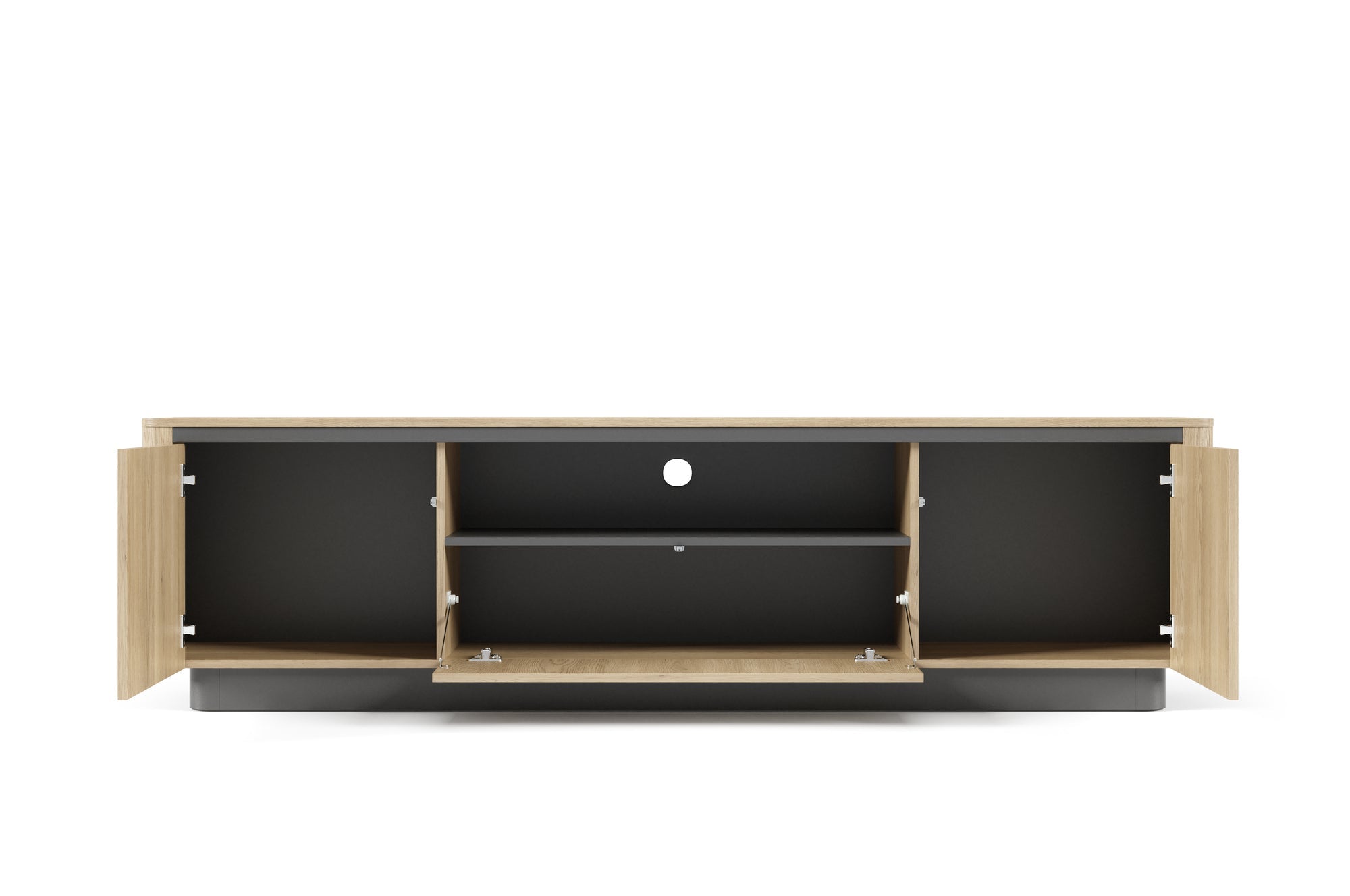 Lask Torro – TV-Schrank 200 cm mit 3 Türen (200 × 54,9 × 38,1 cm)