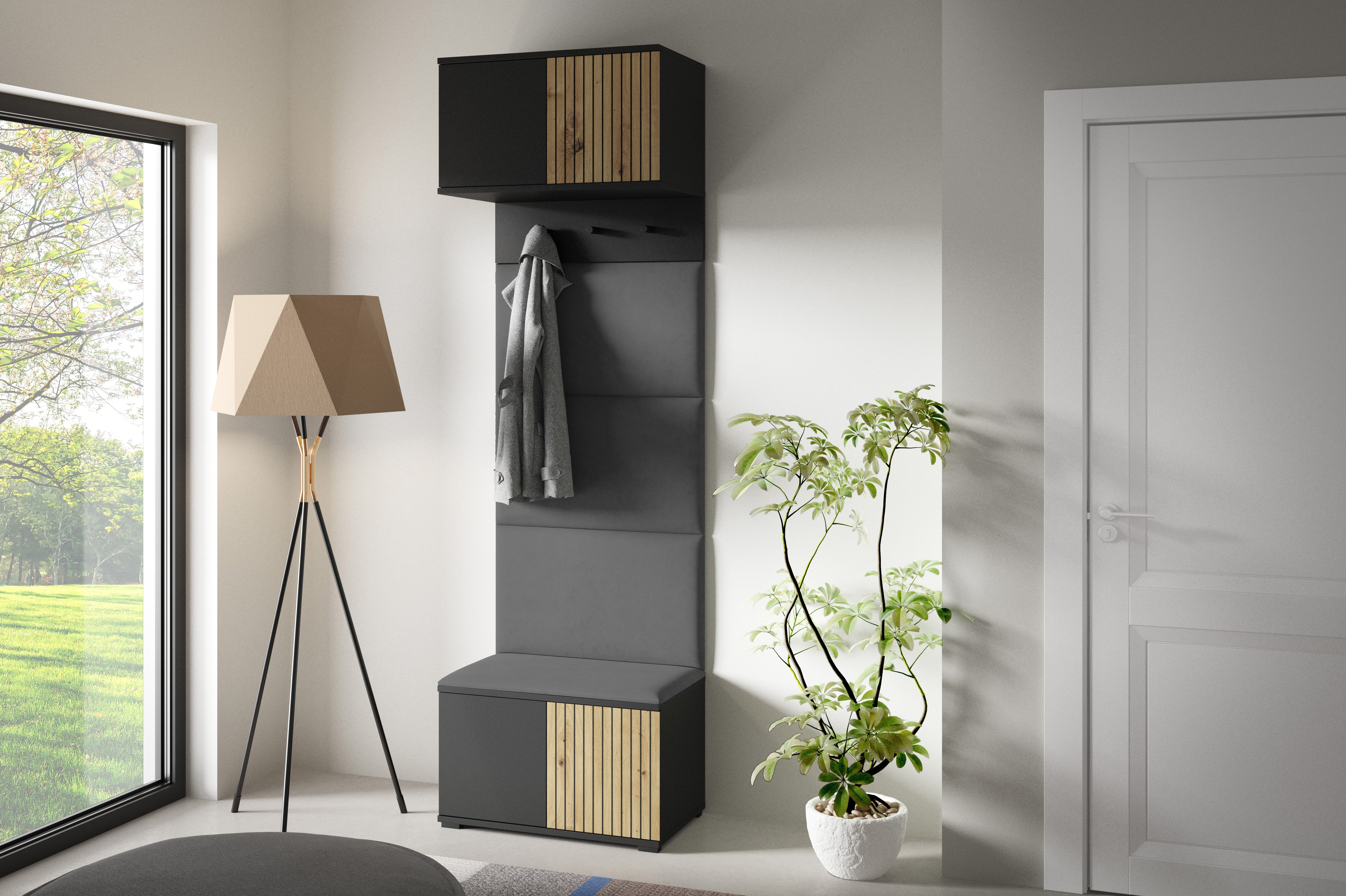 PK Ross 5 Hallway Set – Upholstered Panels in Various Colours