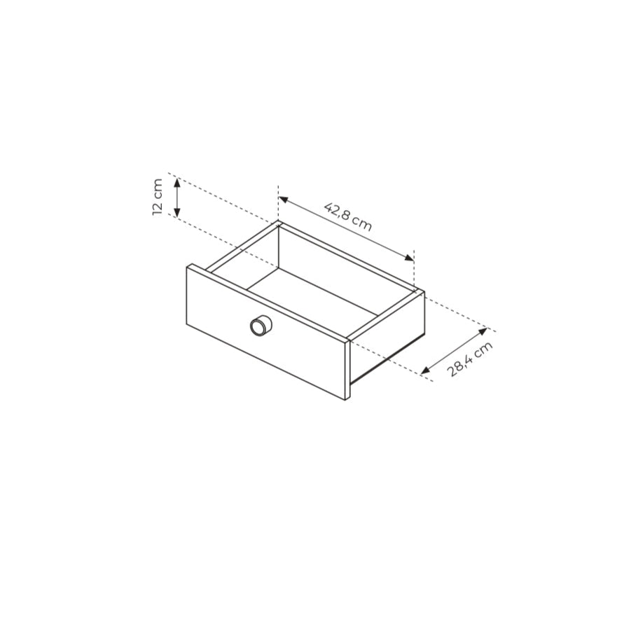 Lask Viki – Bedside Table with 2 Drawers
