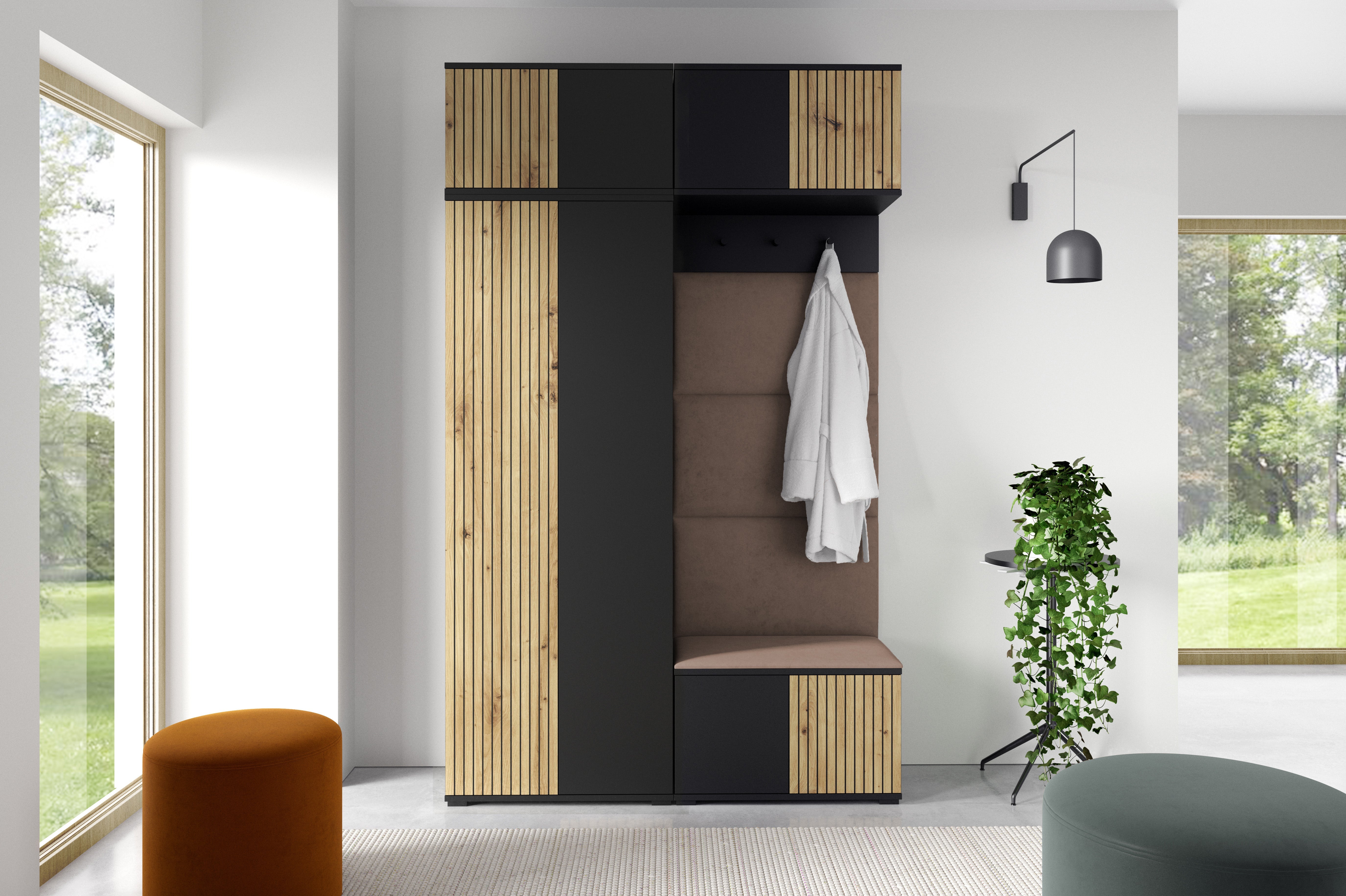 PK Ross 3 Hallway Set – Upholstered Panels in Various Colours