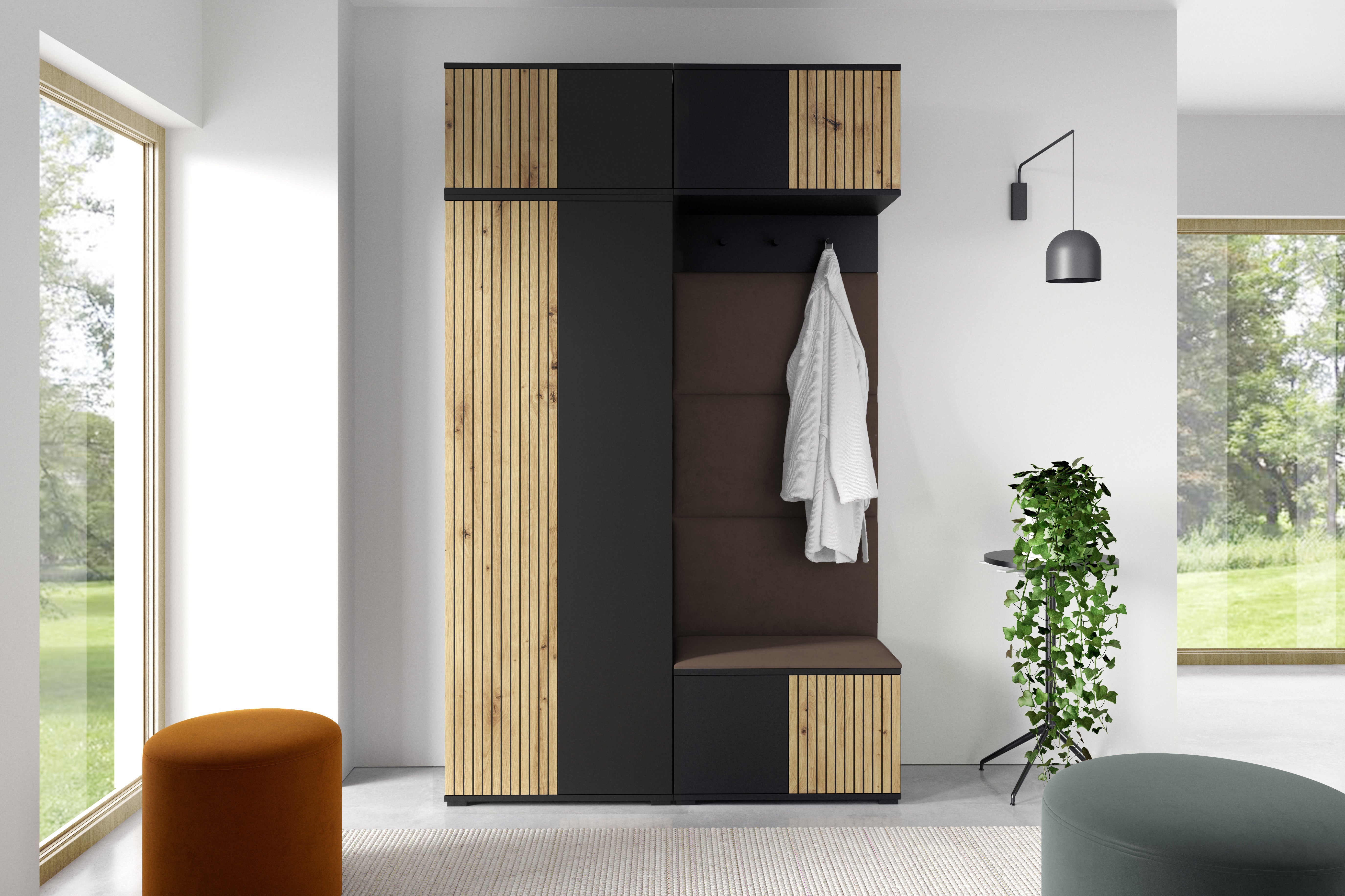 PK Ross 3 Hallway Set – Upholstered Panels in Various Colours